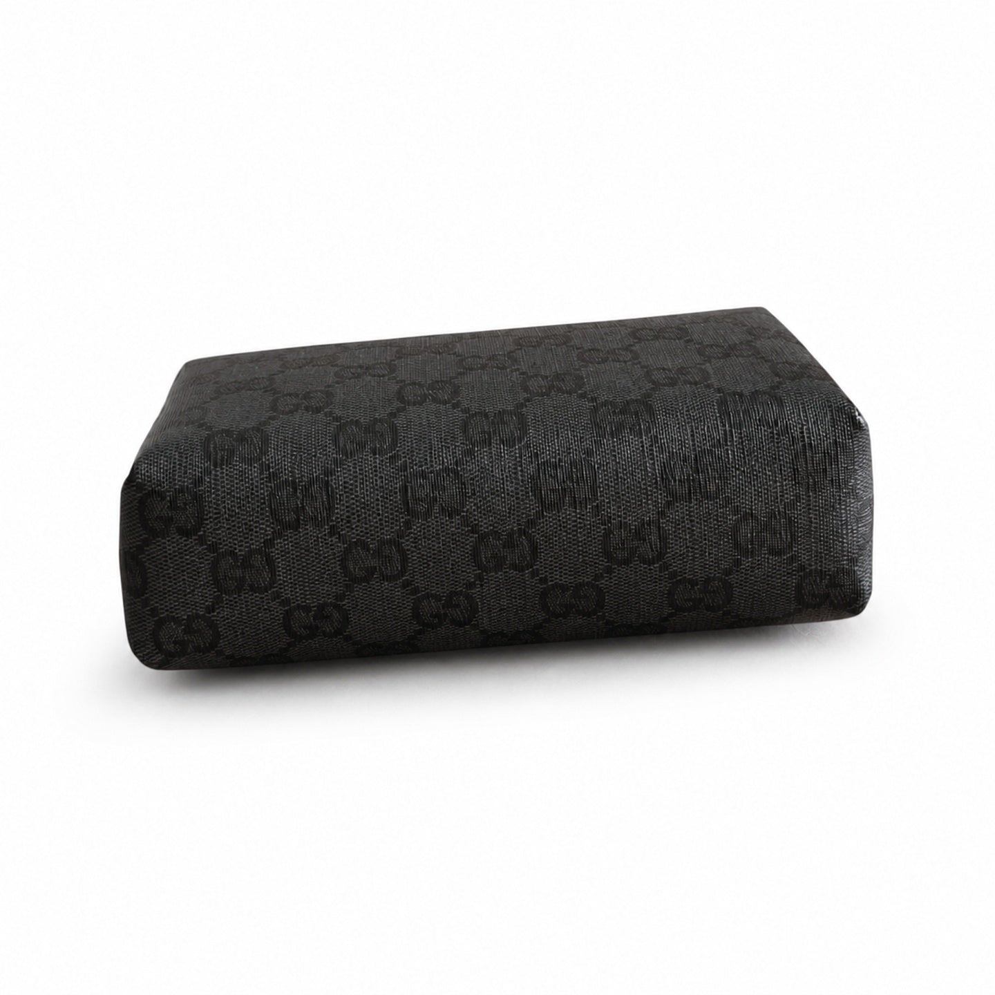 Gucci Small Canvas Leather Black Brown Gold Bag