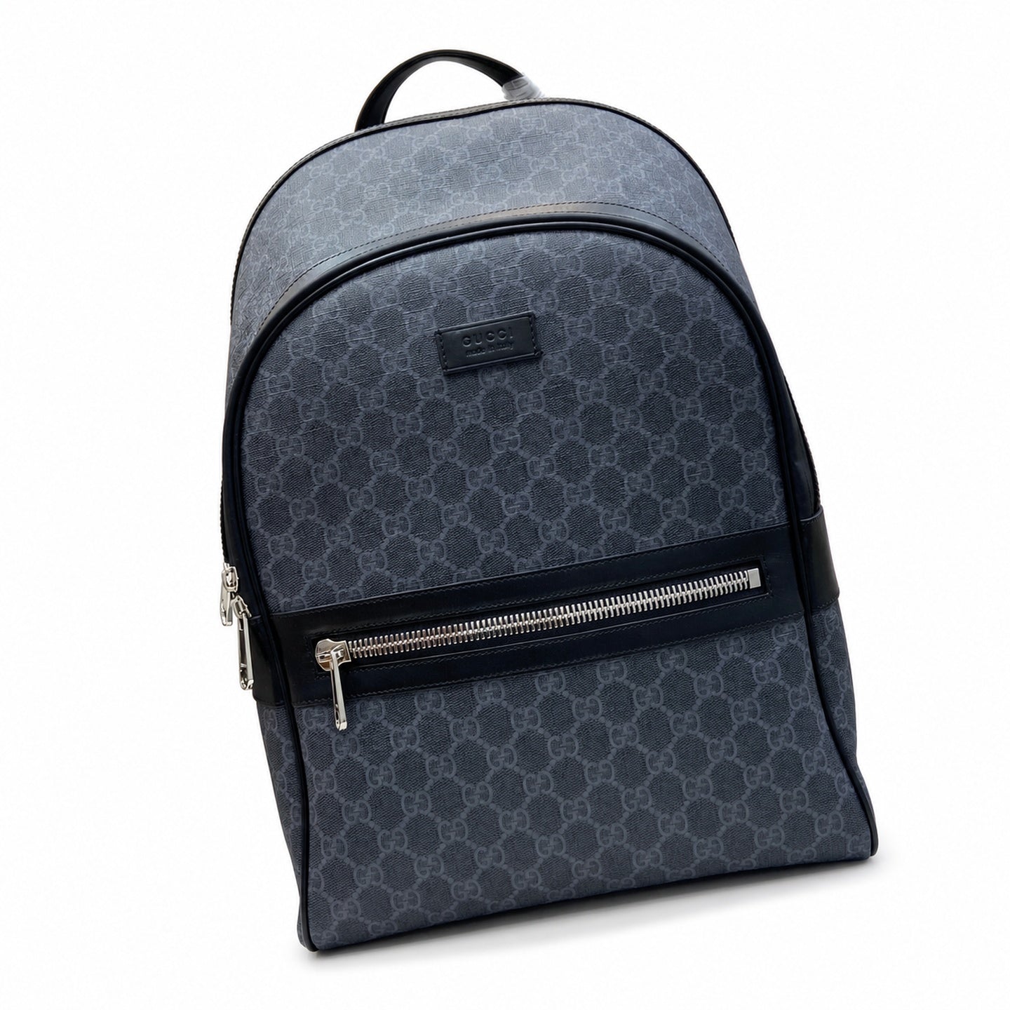 Gucci Supreme Cotton Canvas Leather Black Red Blue Green Bag
