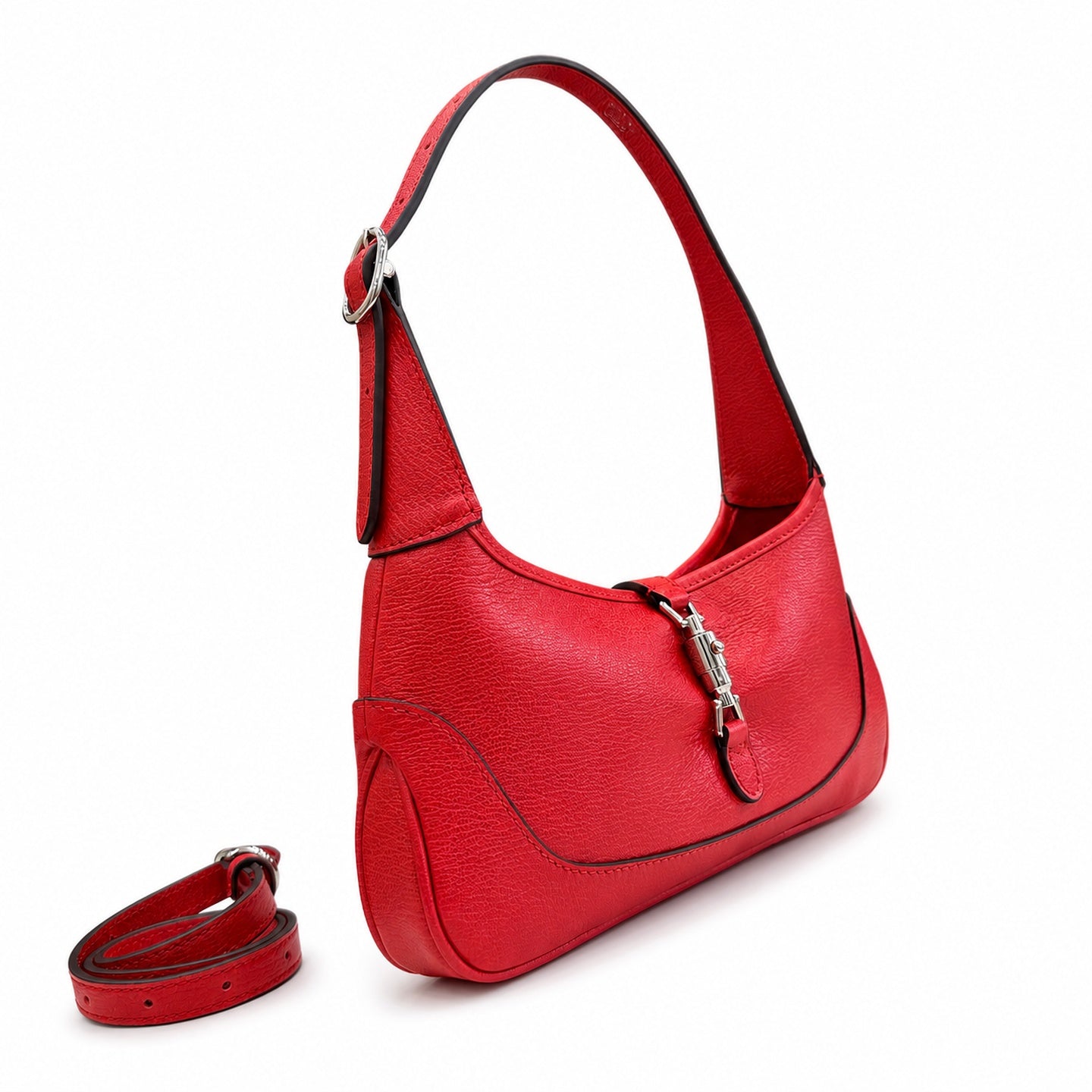 Gucci Leather White Red Gold Bag