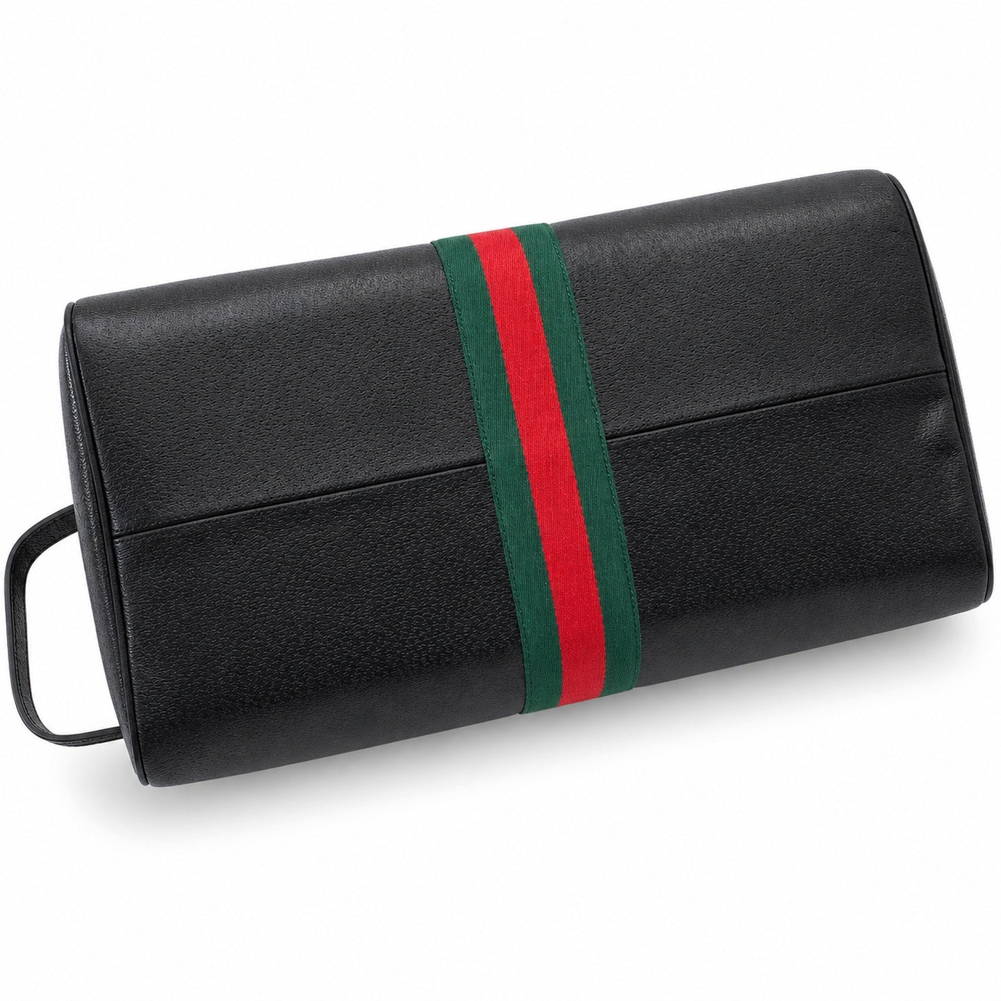 Gucci Cotton Leather Black Green Bag