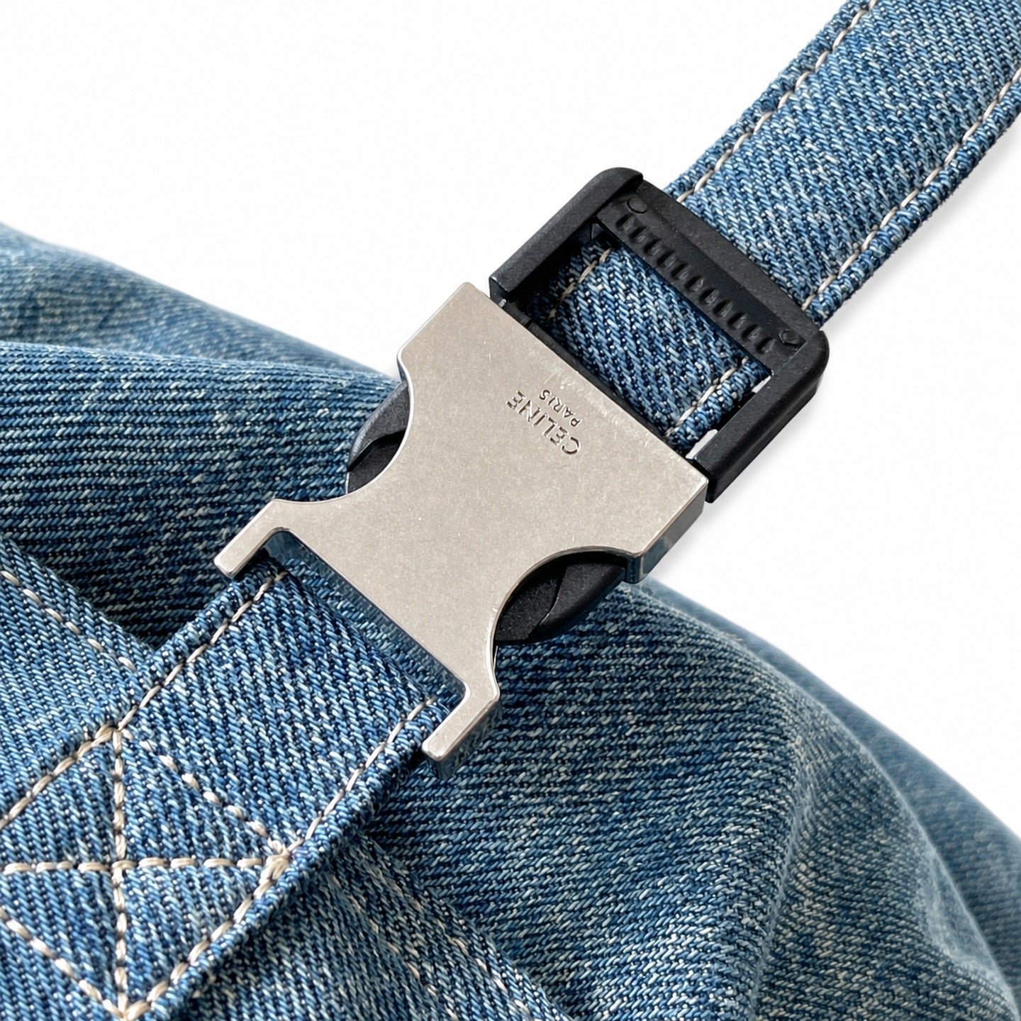 Celine Men's Large Denim Shoulder Bag