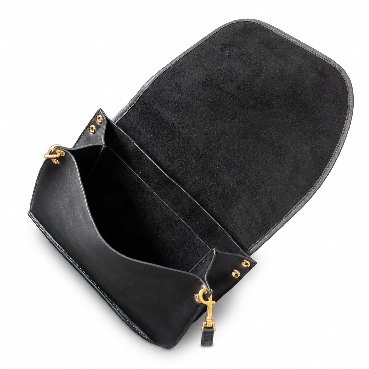 Celine Triomphe Large Leather Black Gold Bag