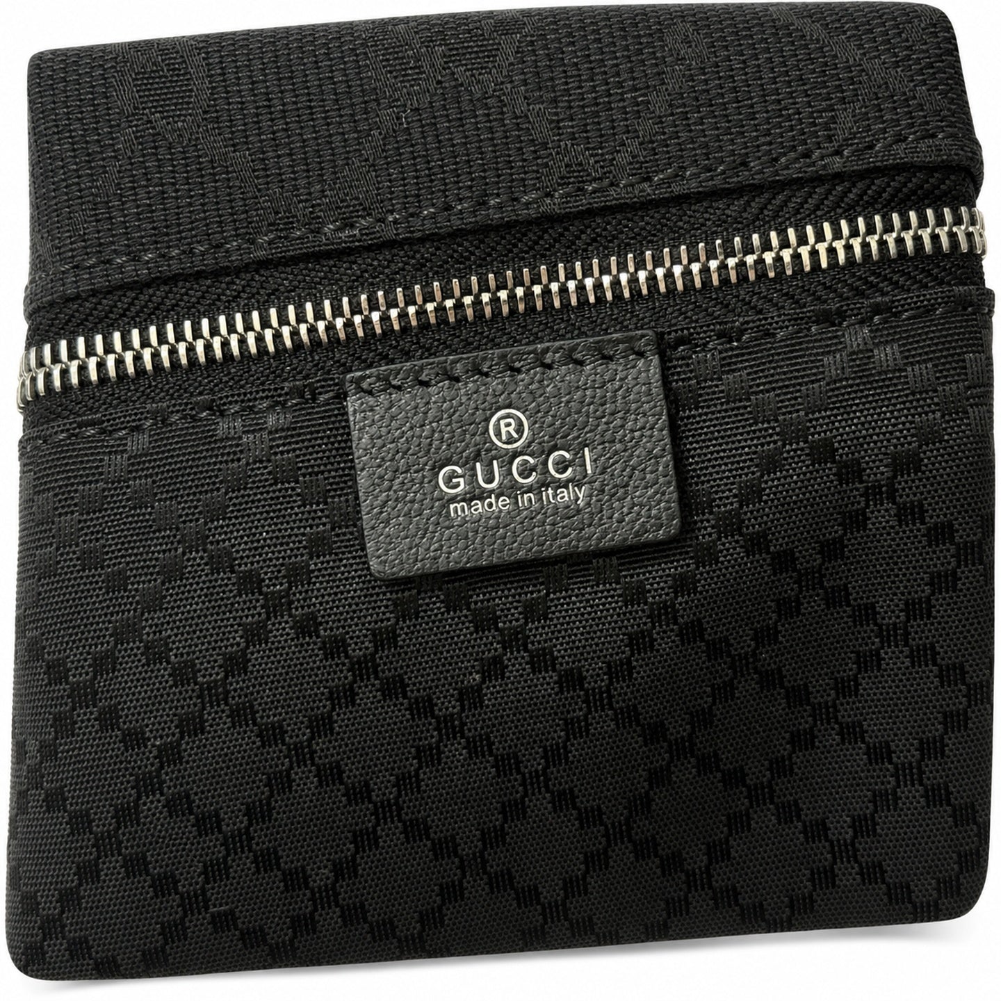 Gucci Canvas Leather Black Brown Gold Bag
