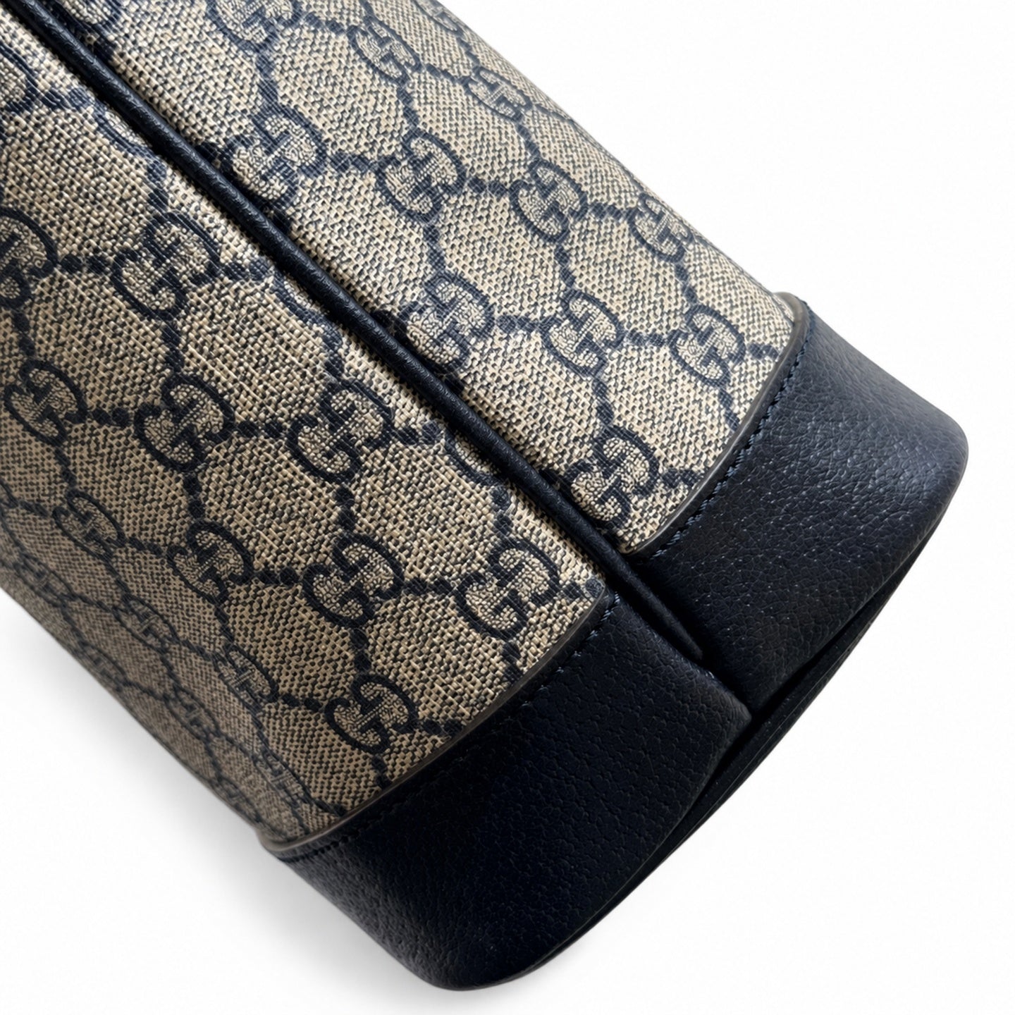 Gucci Ophidia Supreme Canvas Leather Brown Blue Handbag