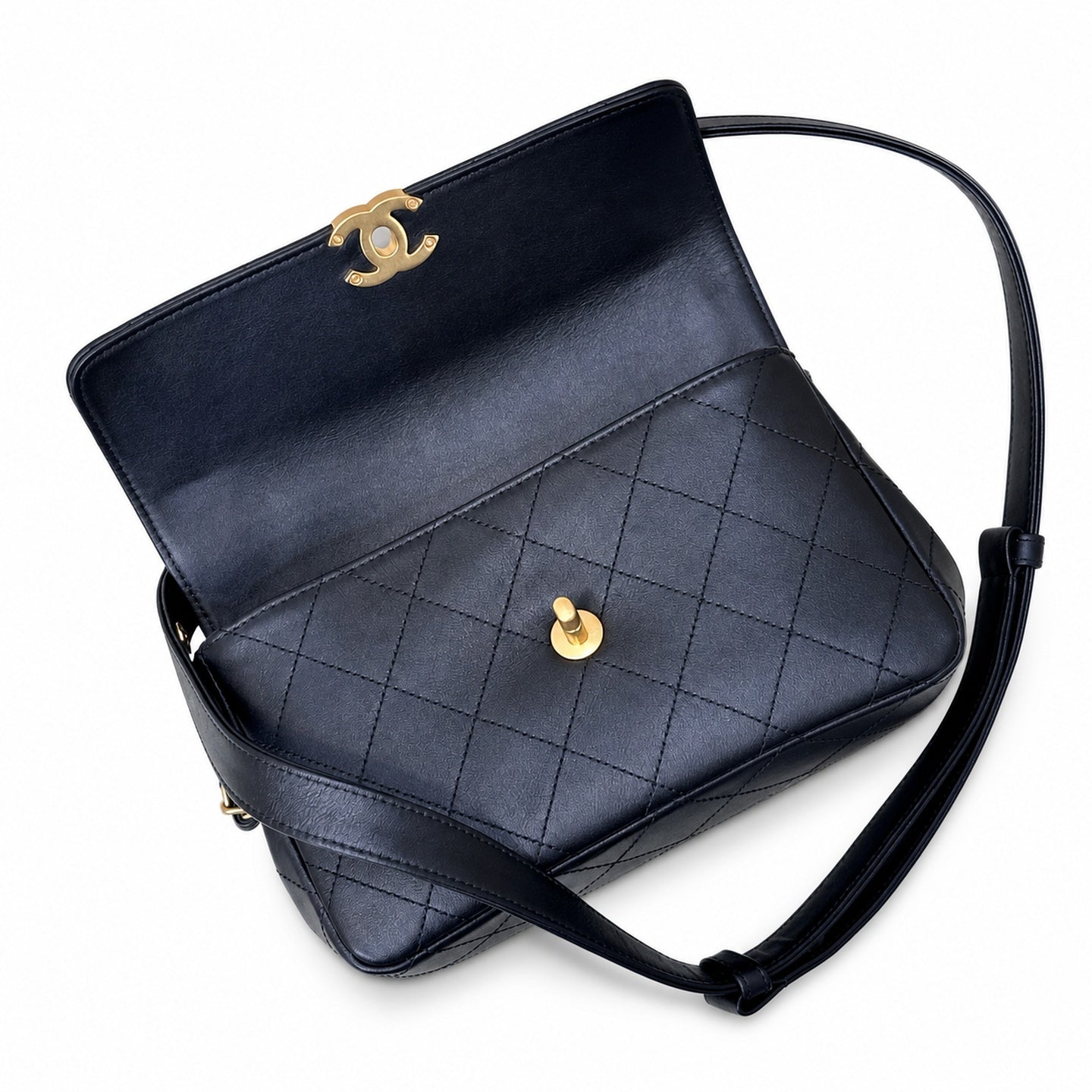 Chanel Leather Messenger Bag