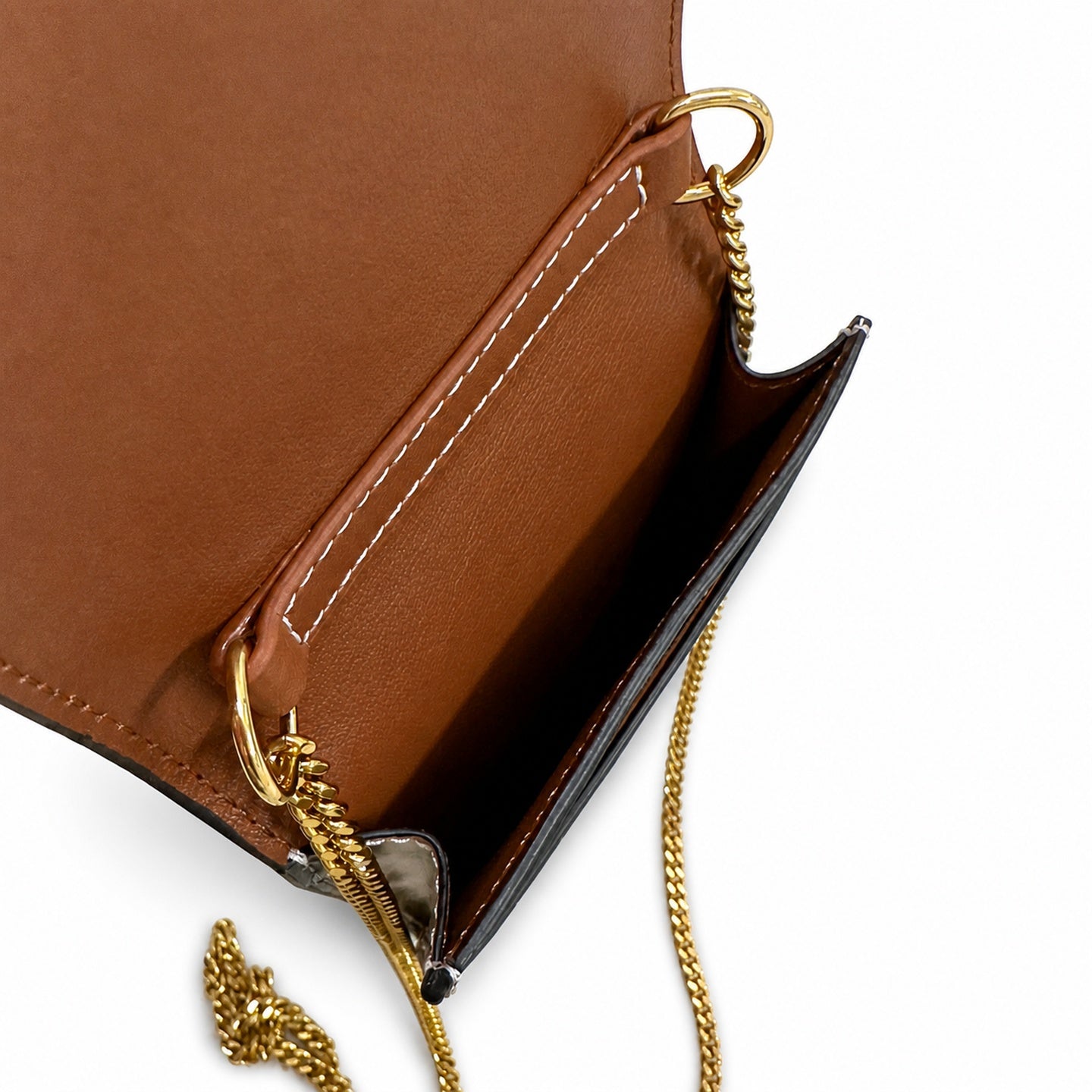 Celine Triomphe Large Brown Phone Bag