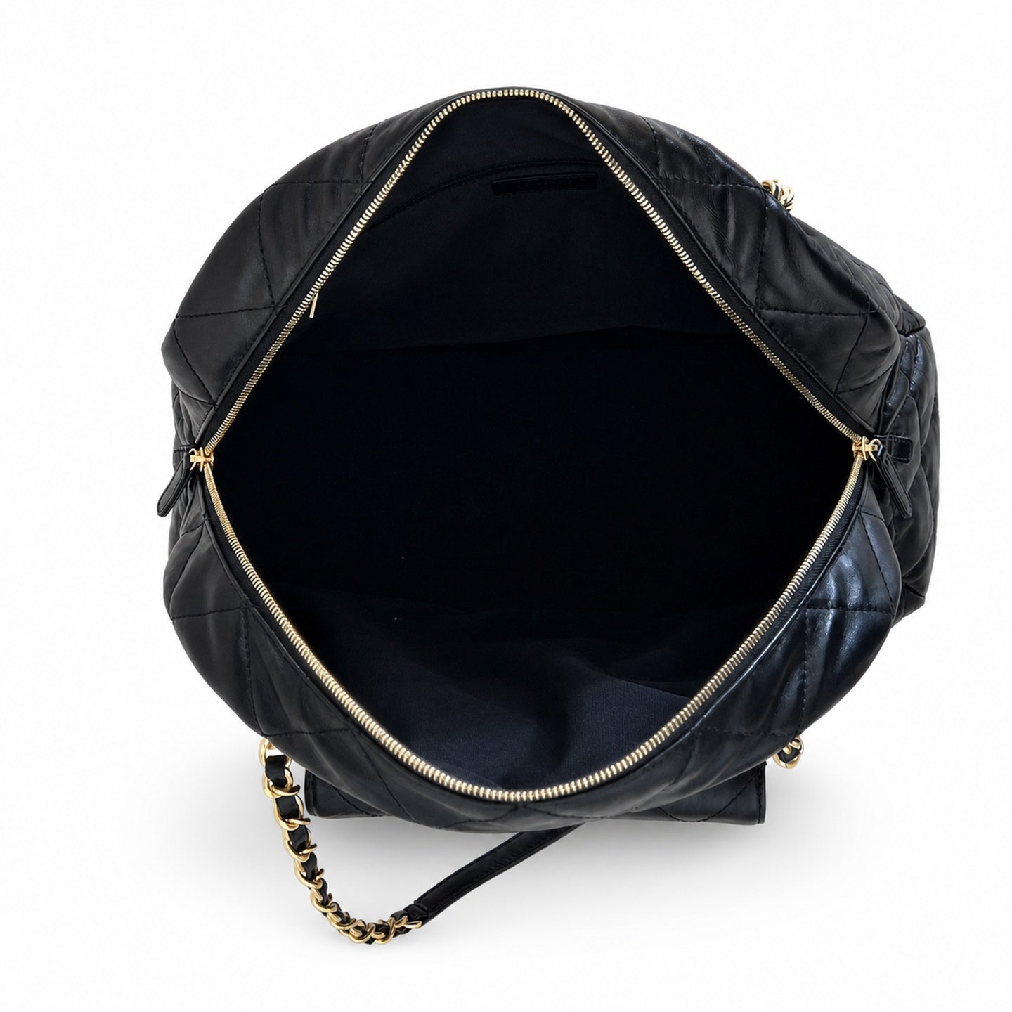 Chanel Large Leather Bowling Bag