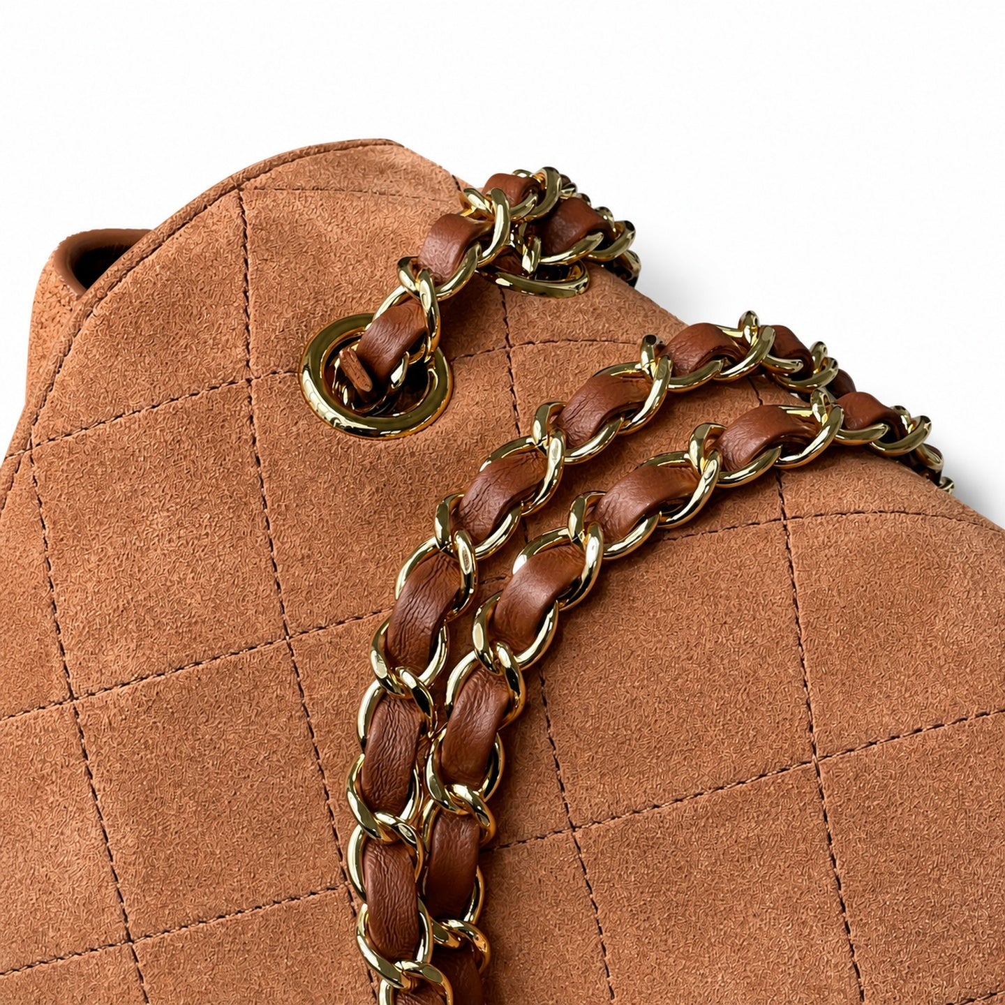 Chanel Small Leather Brown Red Bag