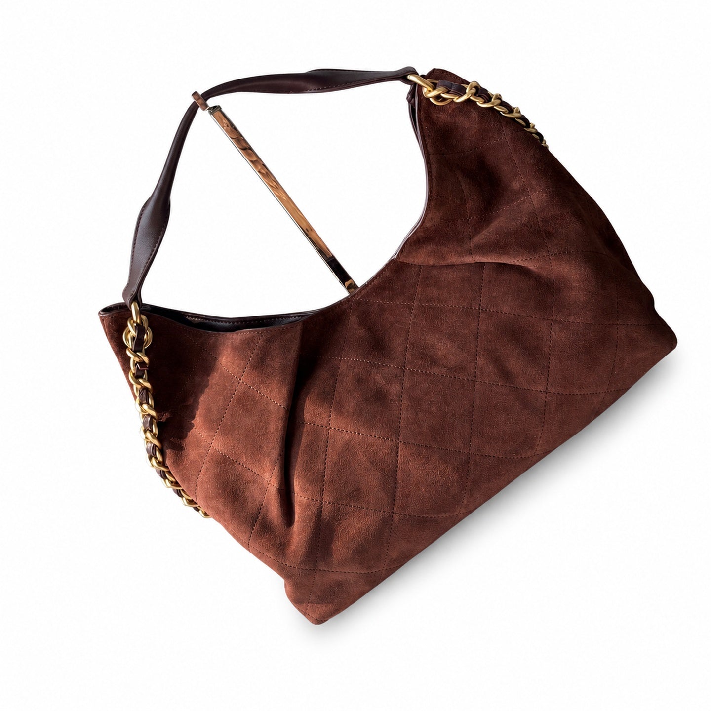 Chanel 25 Suede Leather Bag