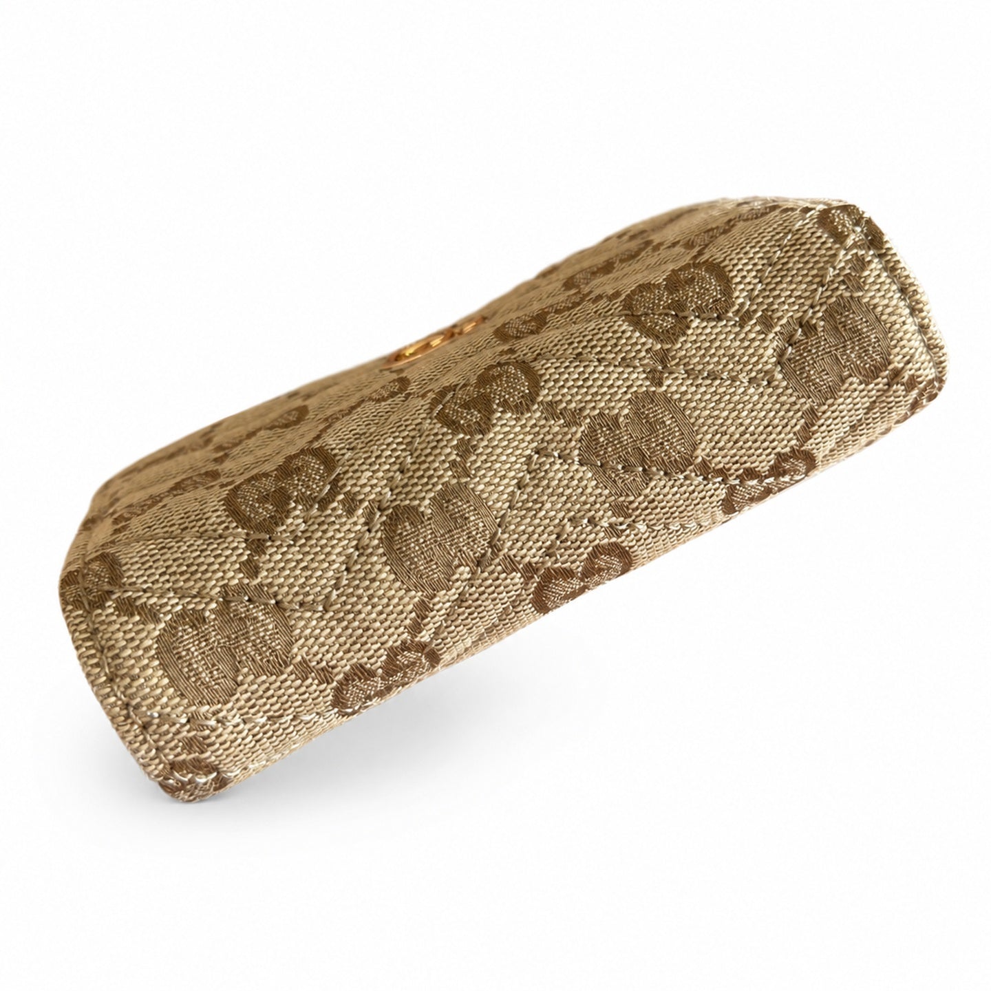 Gucci GG Marmont Small Canvas Leather Brown Gold Wallet