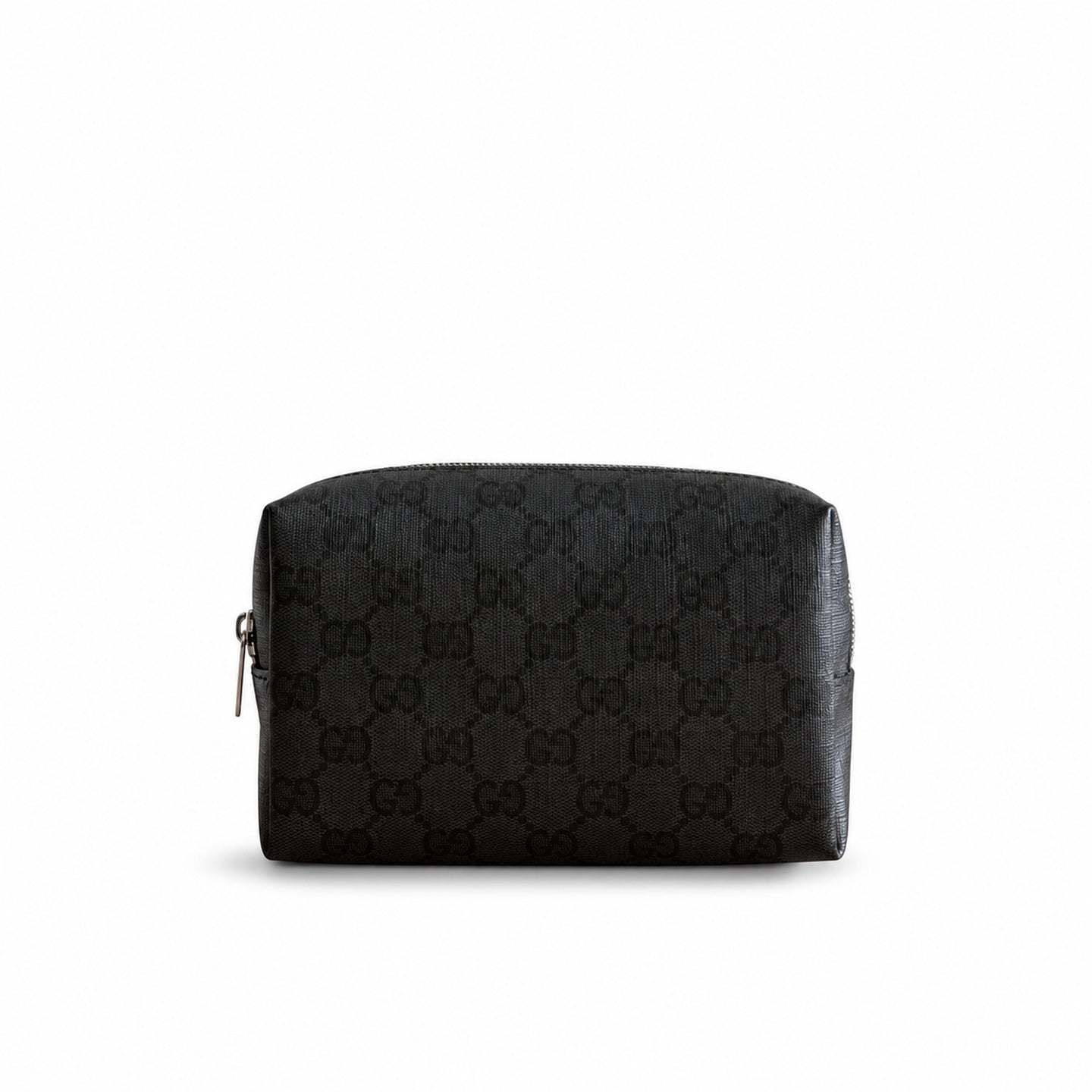 Gucci Small Canvas Leather Black Brown Gold Bag