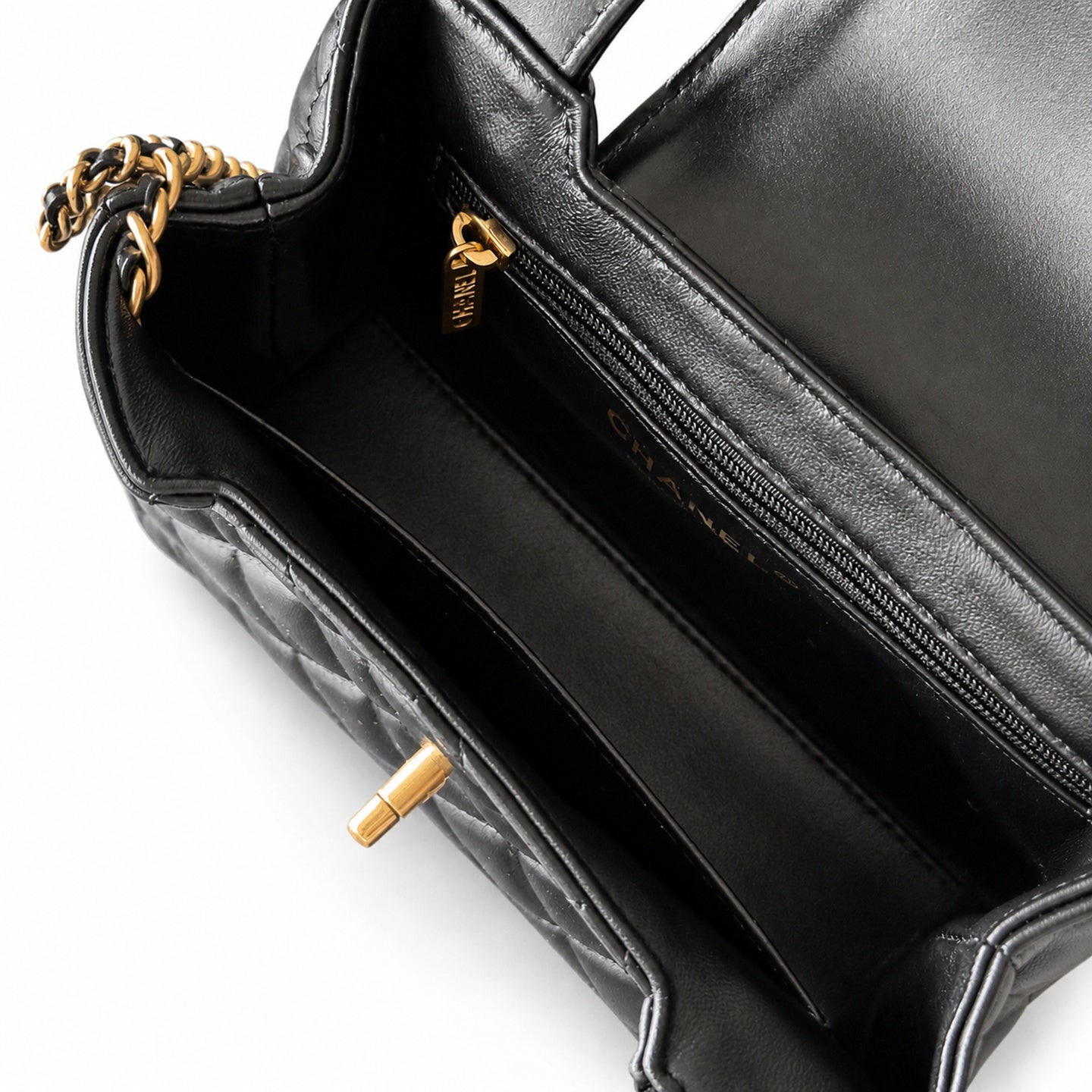 Chanel Kelly Leather Black Bag