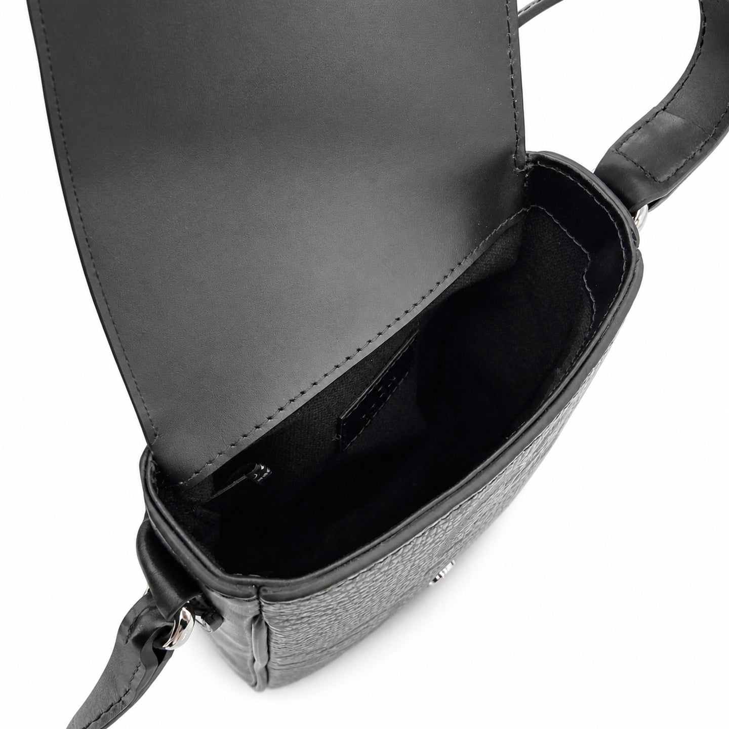 Gucci Small Cotton Leather Black Gray Messenger Bag