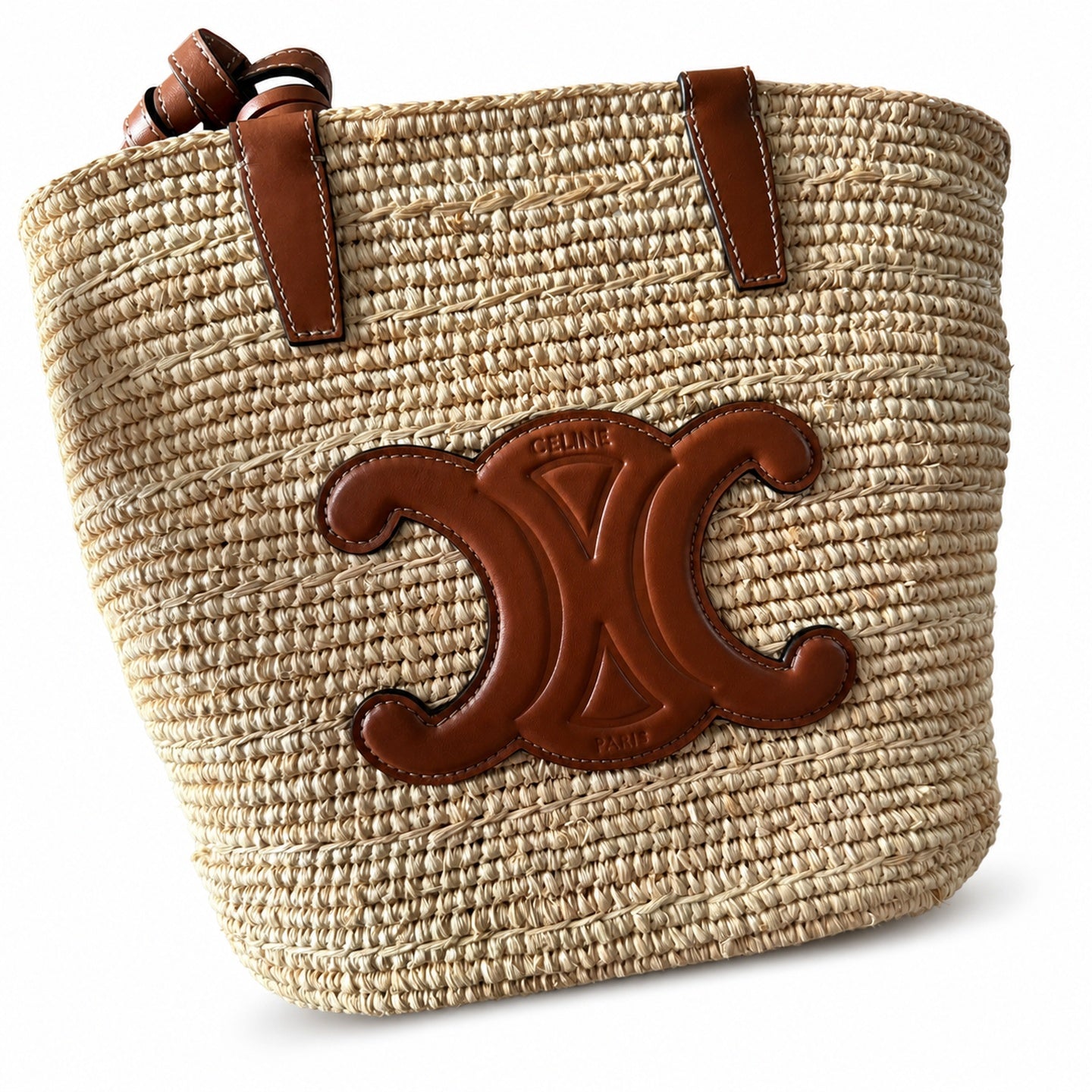 Celine Triomphe Small Leather Gold Bag