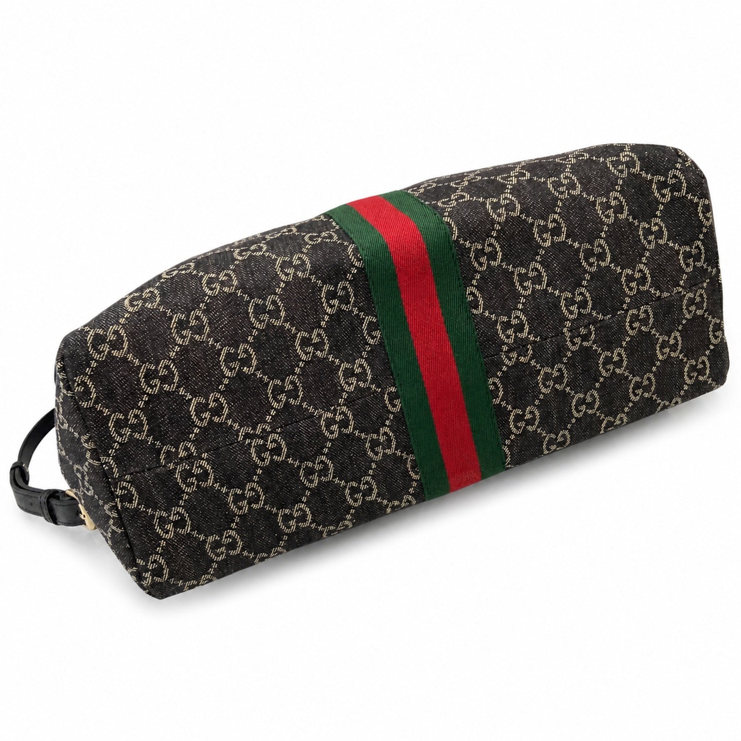 Gucci Giglio Men's Cotton Denim Canvas Leather Black White Brown Red Green Gold Handbag