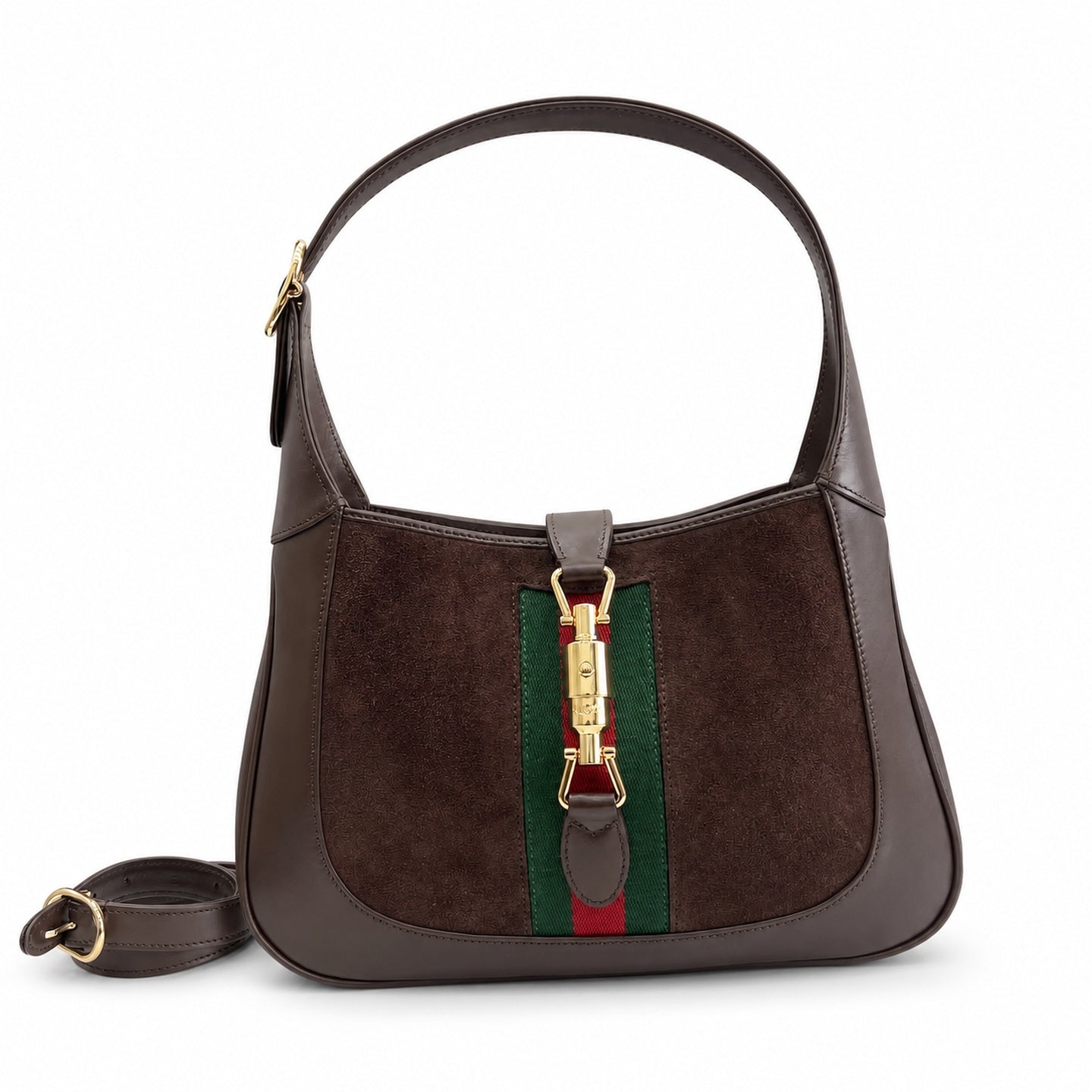 Gucci Jackie 1961 Leather Gold Handbag