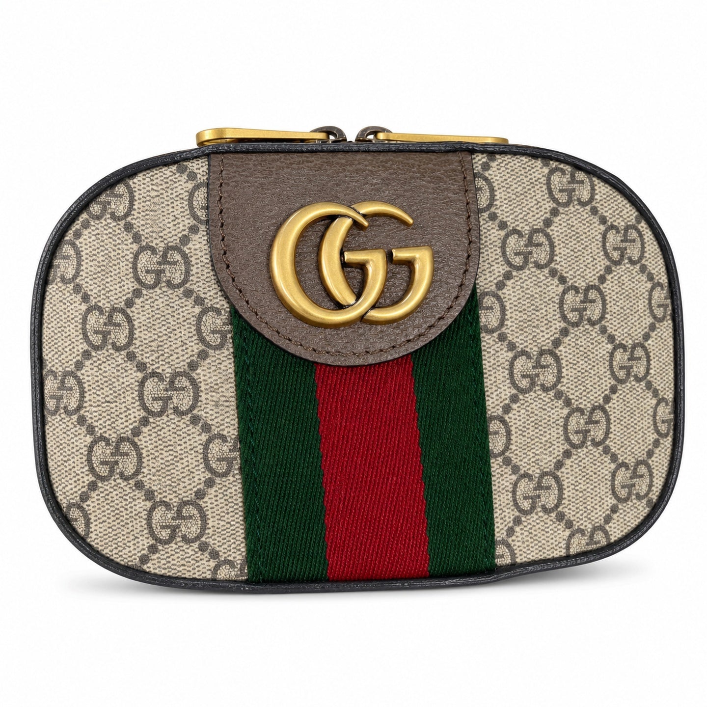 Gucci Ophidia Canvas Brown Red Green Backpack