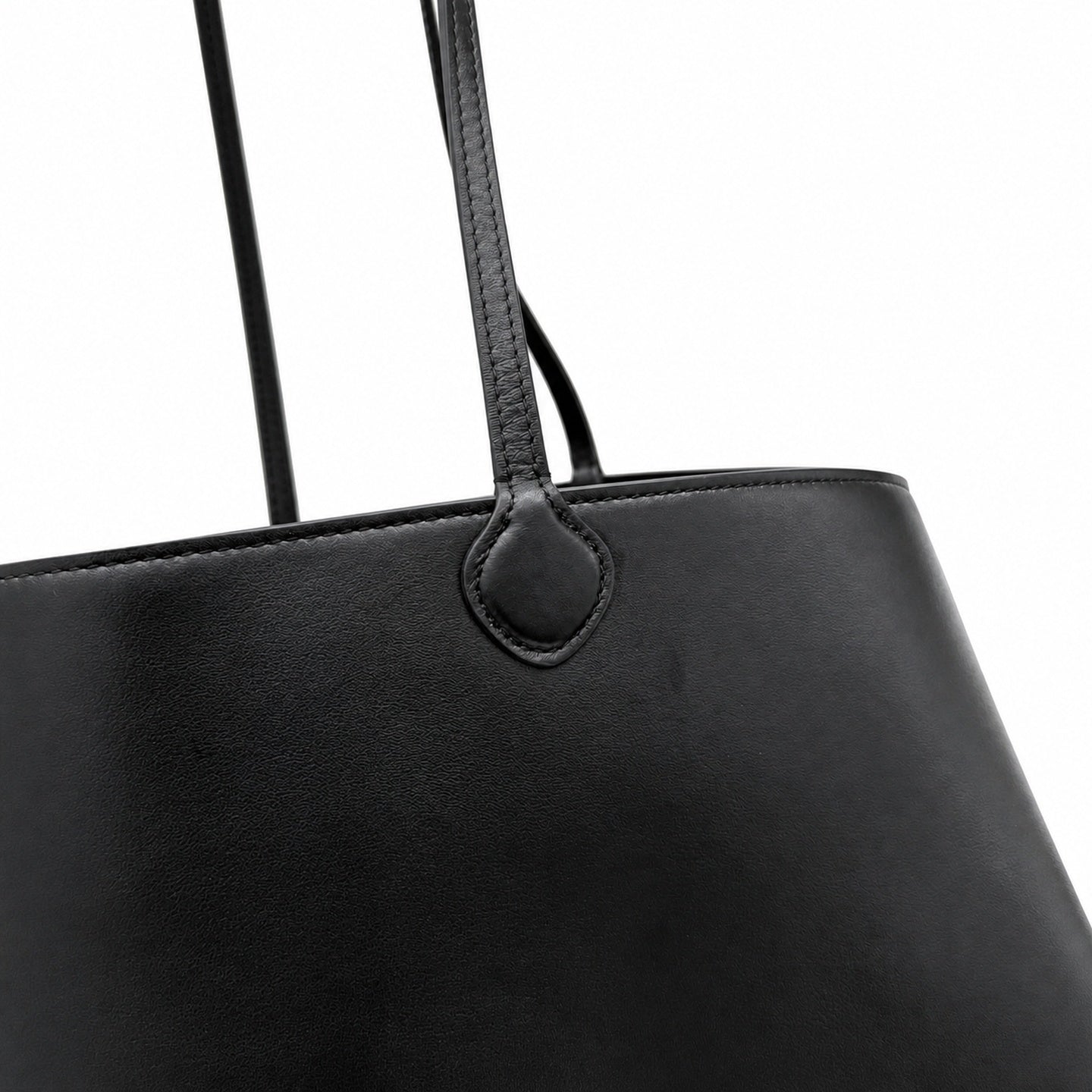 Gucci Cotton Leather Black Gold Tote Bag