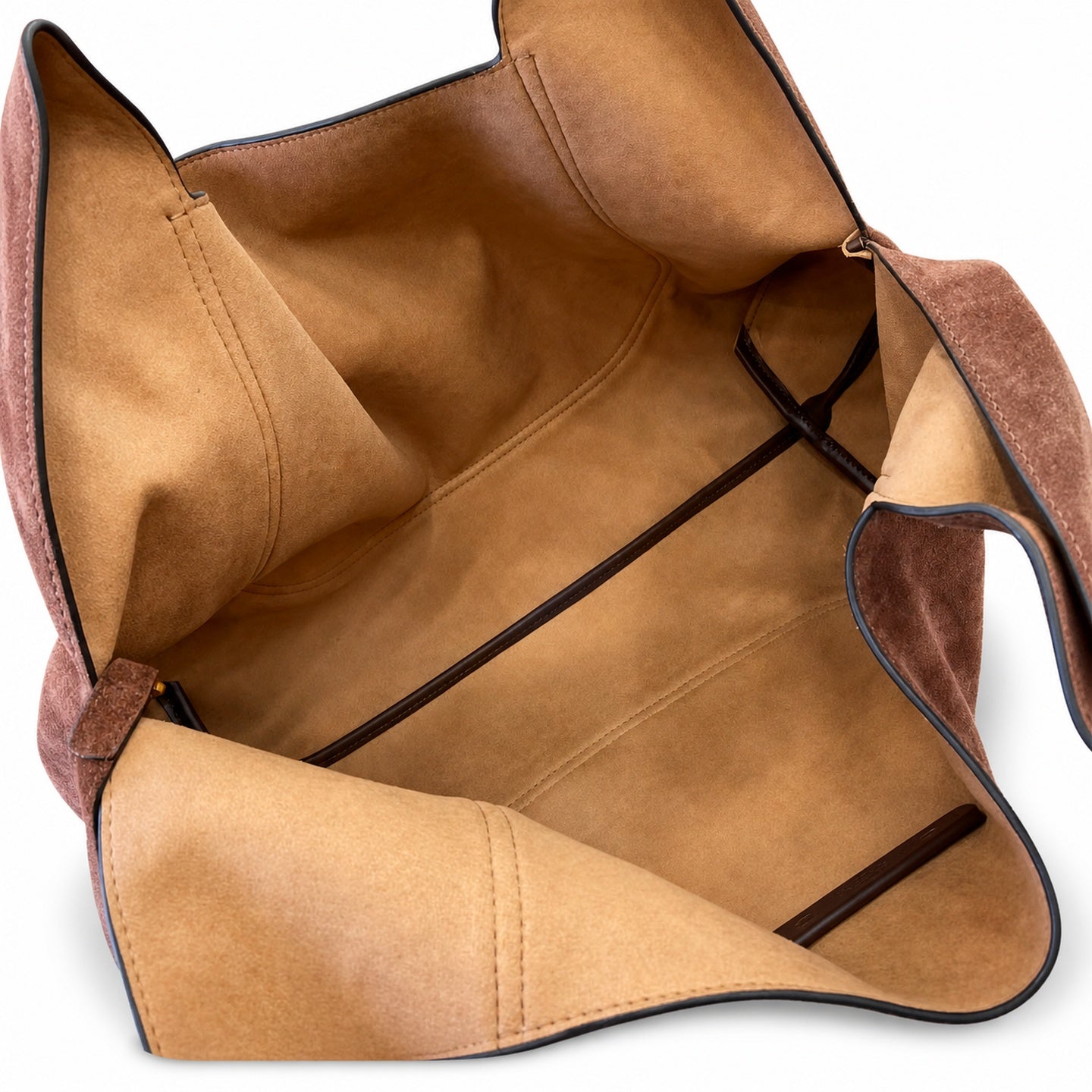 Gucci Horsebit Large Suede Leather Brown Gold Shoulder Bag