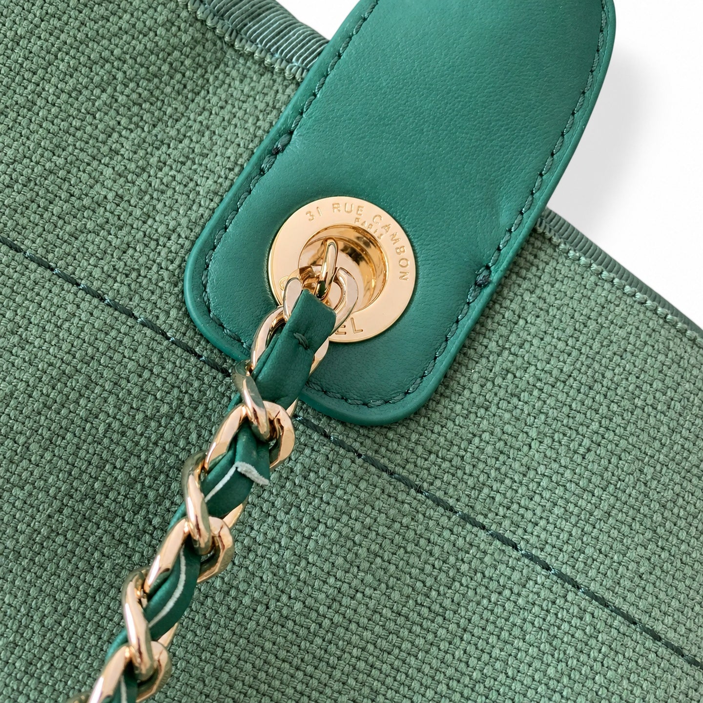 Chanel Small Cotton Leather Bag