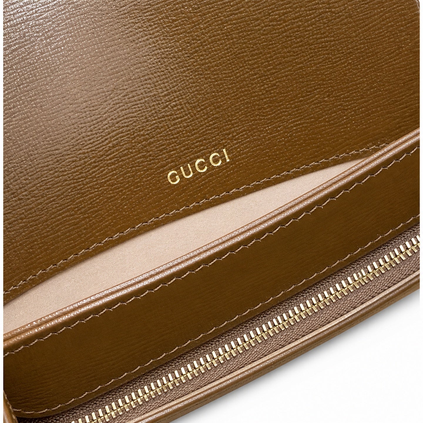 Gucci Horsebit 1955 Supreme Small Leather Beige Brown Gold Handbag