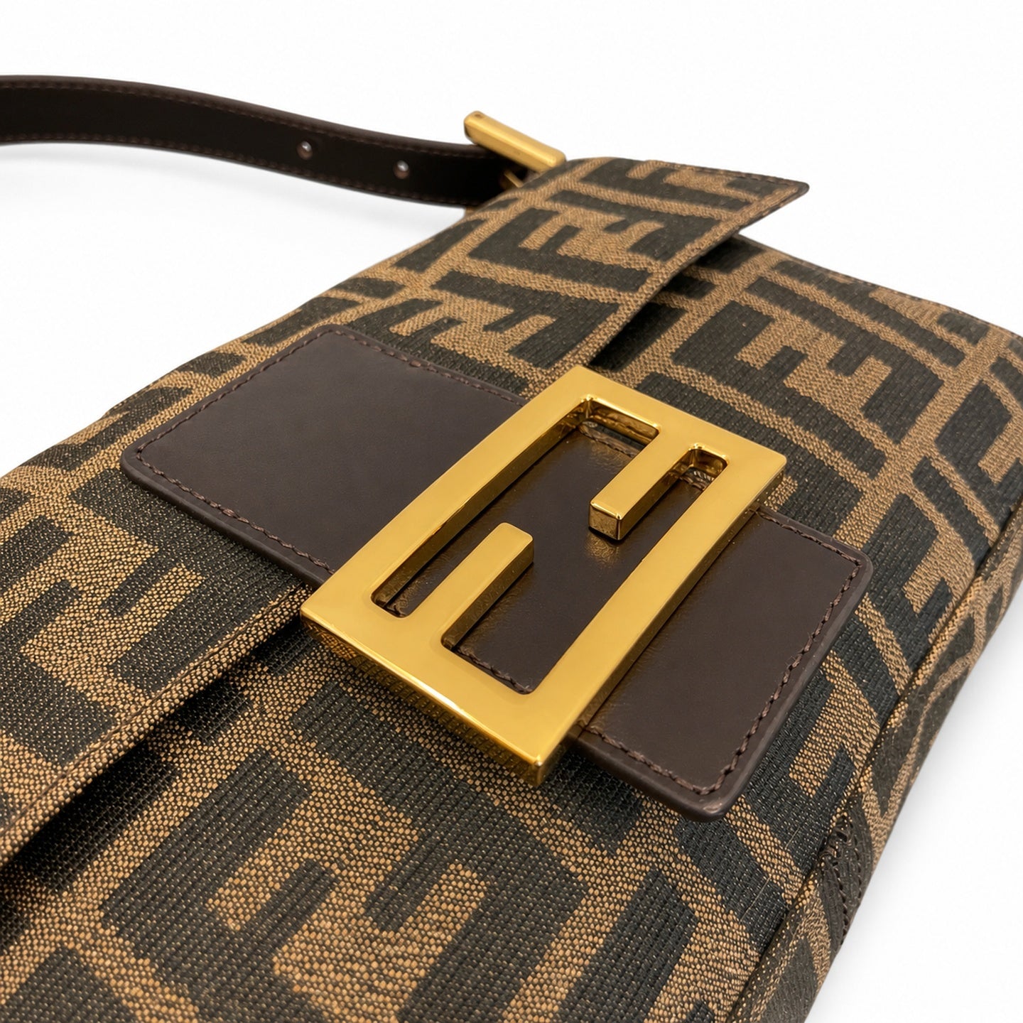 Fendi Baguette Gold Bag