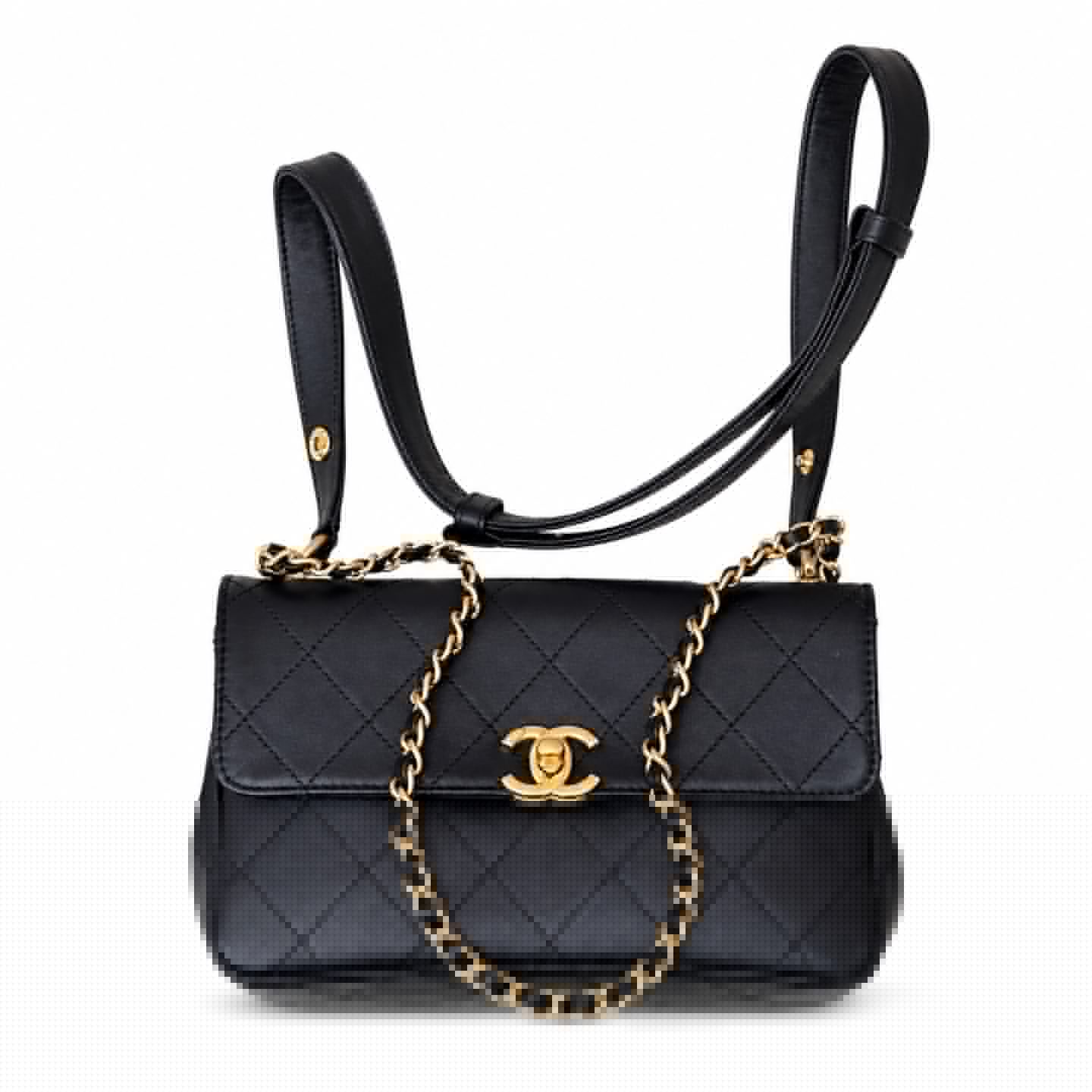 Chanel Leather Messenger Bag
