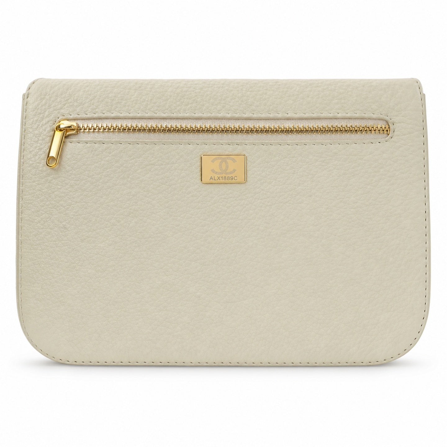 Chanel Leather White Blue Gold Bag