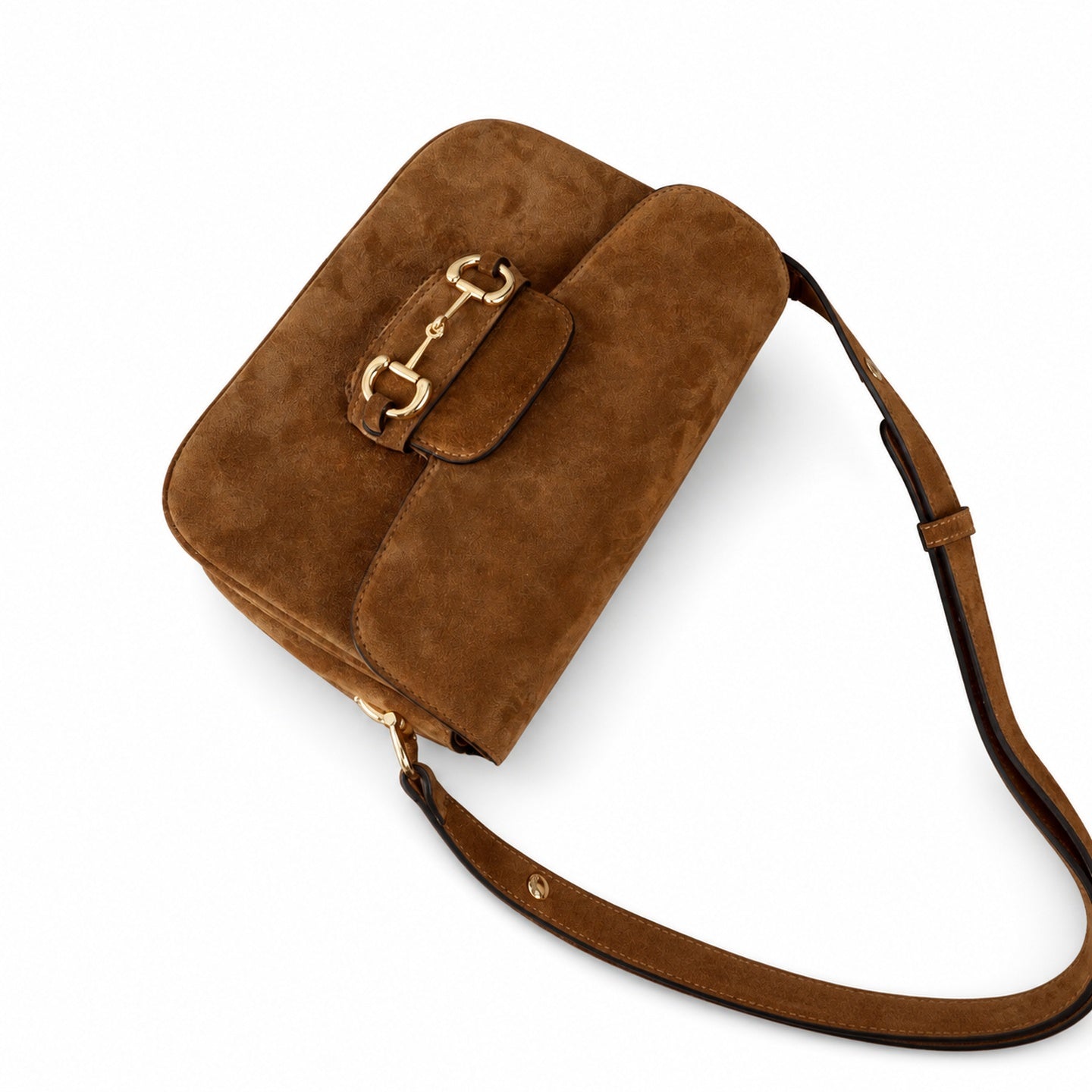 Gucci Horsebit 1955 Leather Gold Shoulder Bag