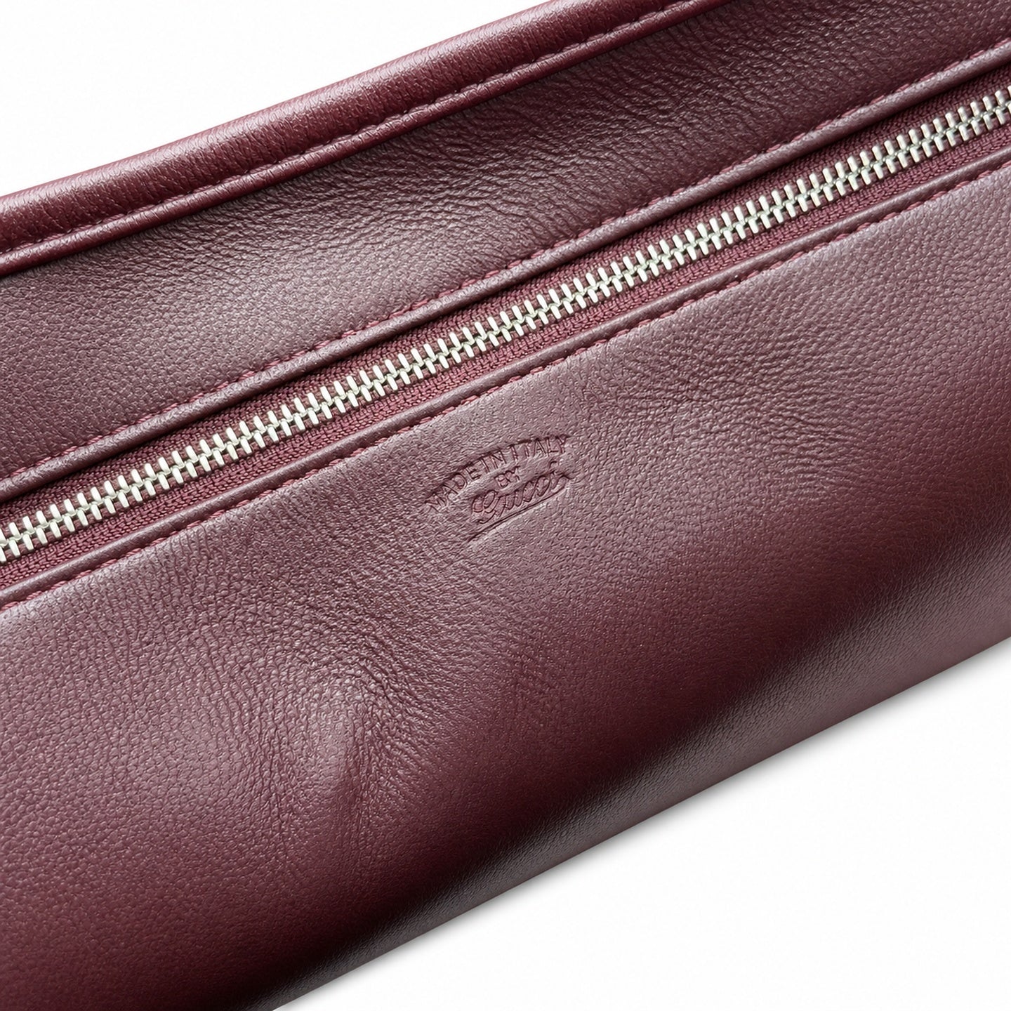 Gucci Leather Brown Silver Bag