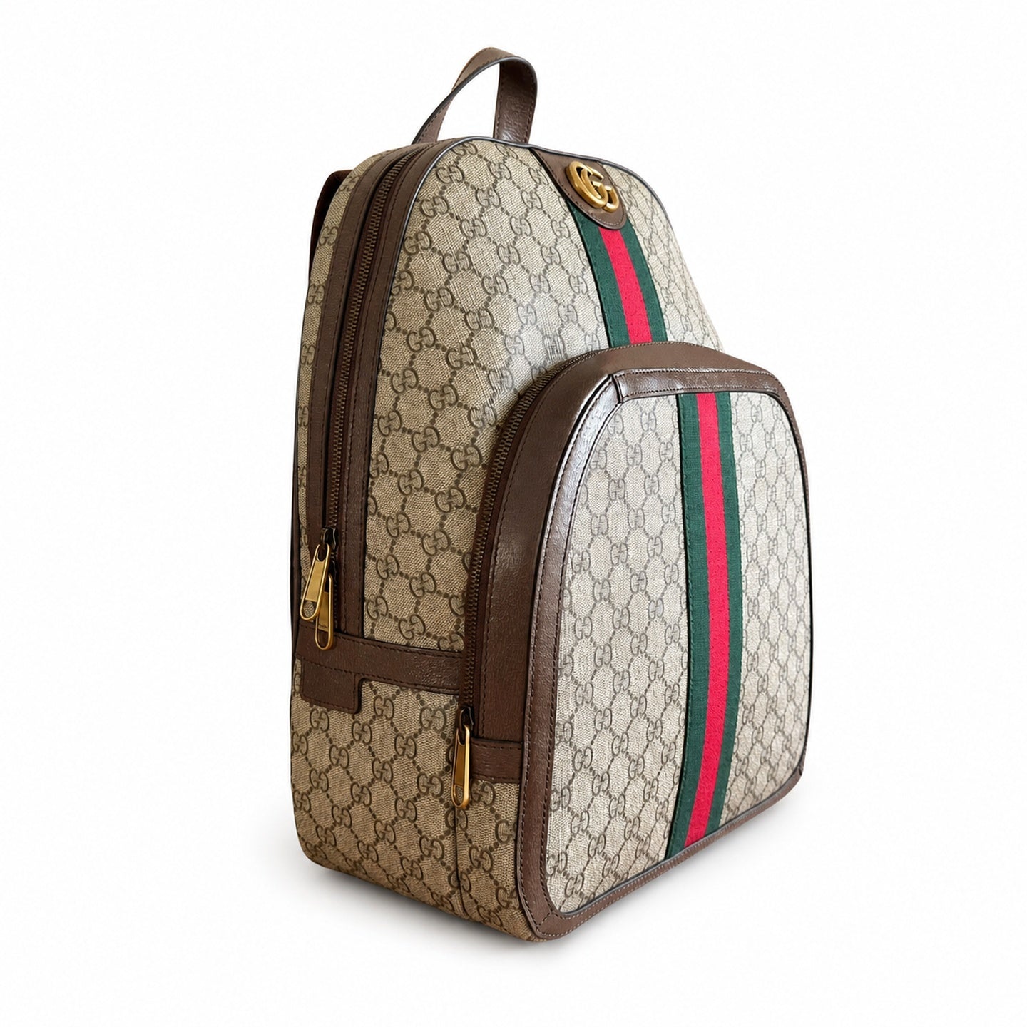 Gucci Ophidia Supreme Canvas Leather Red Green Bag