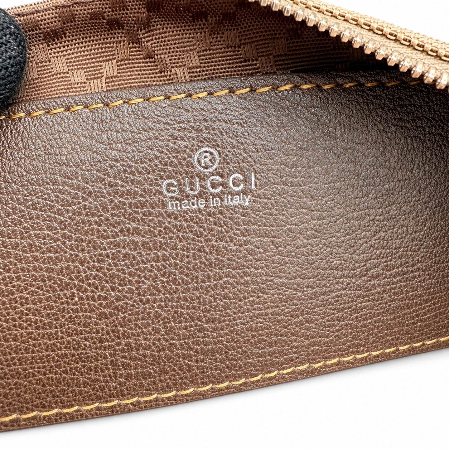 Gucci Mini Canvas Leather Brown Handbag