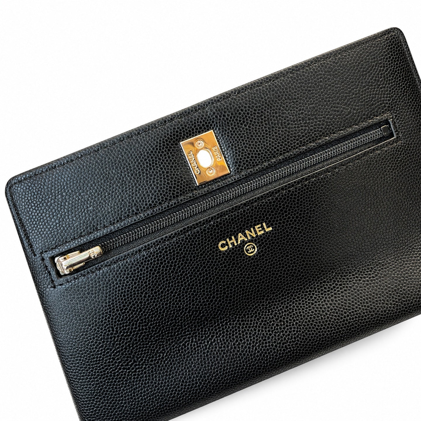 Chanel Large White Wallet on Chain