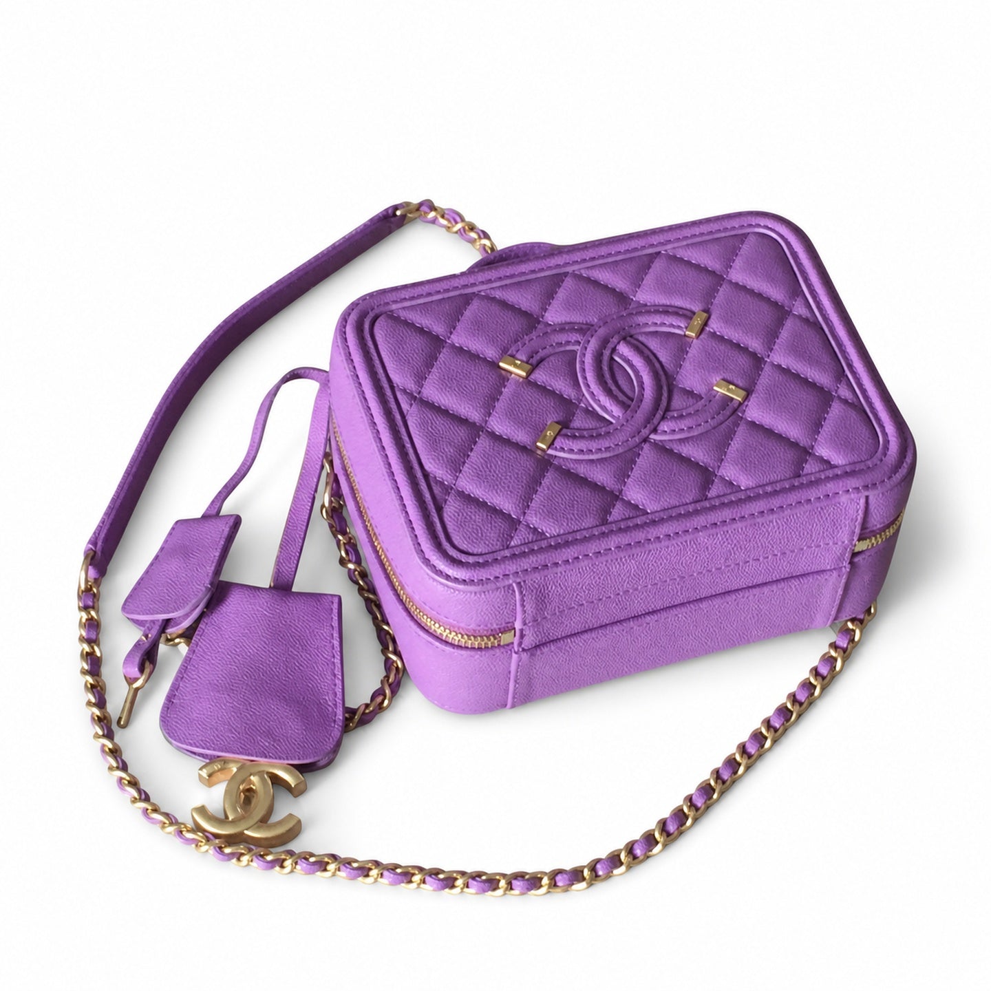 Chanel Leather Gold Bag