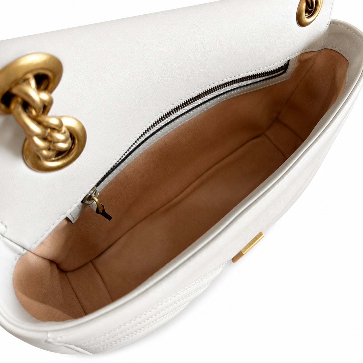 Gucci GG Marmont Leather Gray Handbag