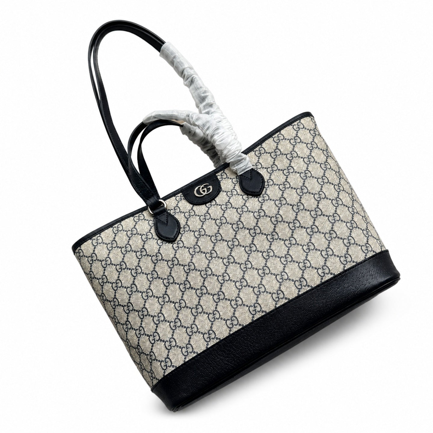 Gucci Ophidia Supreme Canvas Leather Brown Blue Handbag