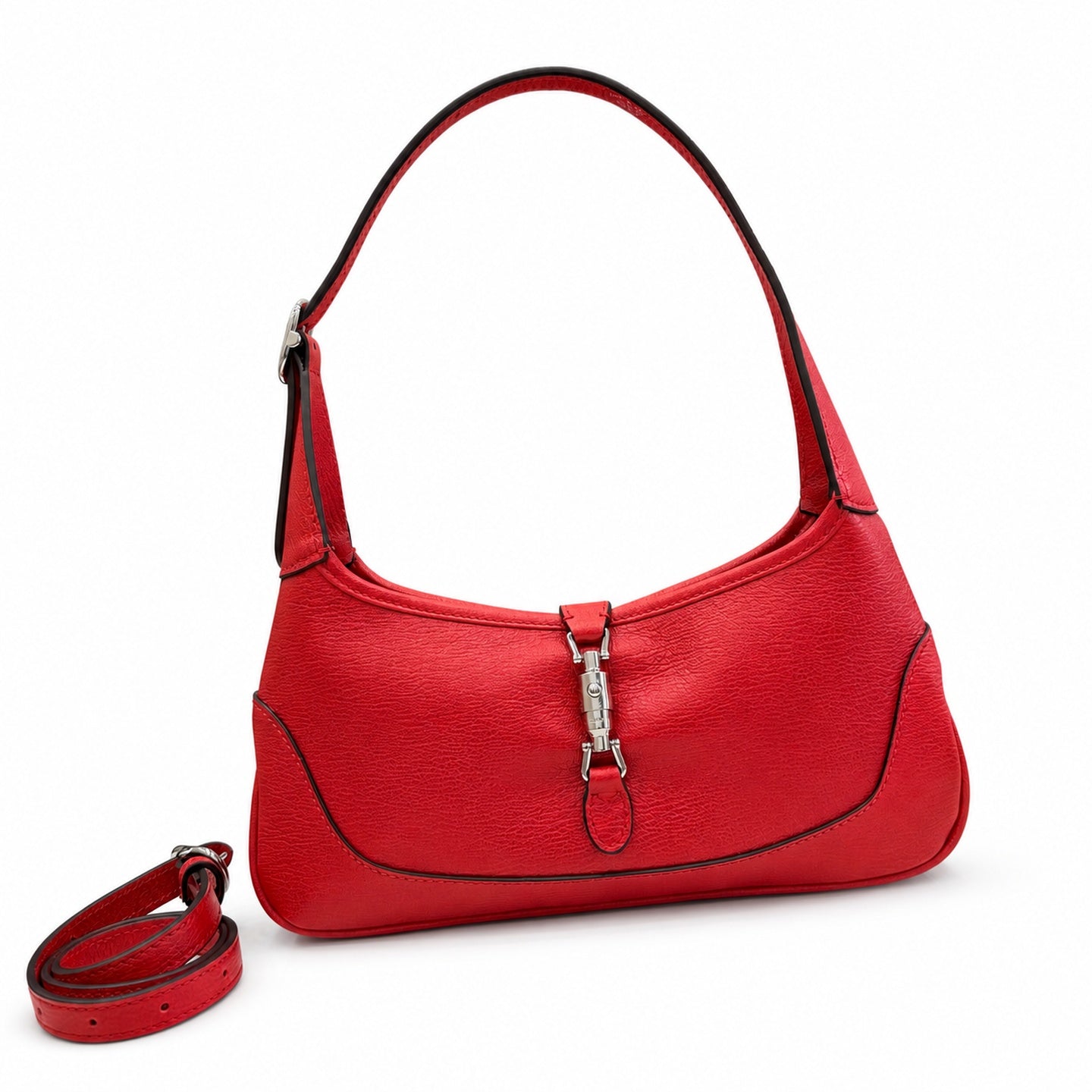 Gucci Leather White Red Gold Bag