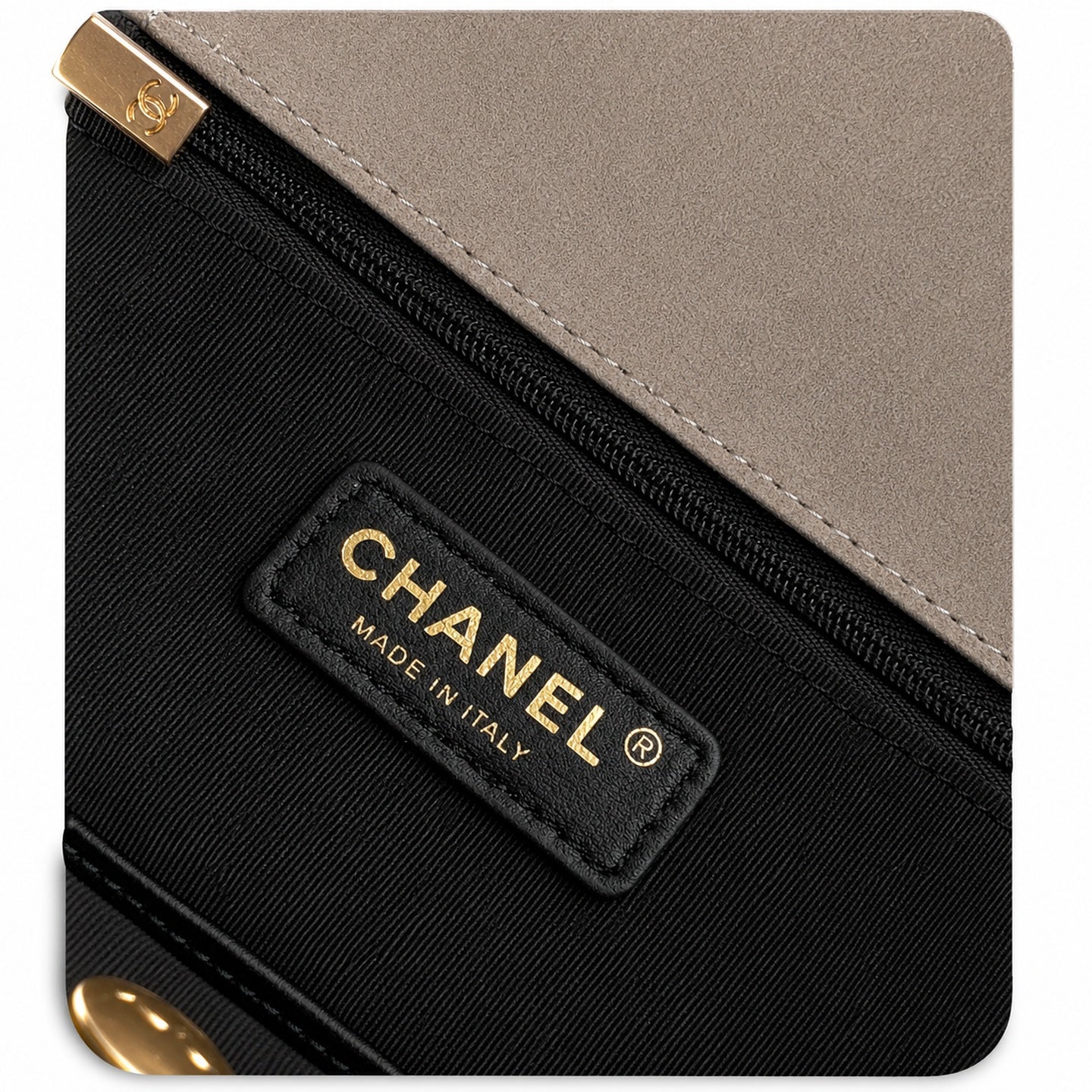 Chanel Large Suede Leather Shoulder Bag