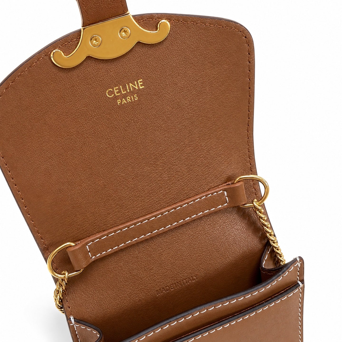 Celine Triomphe Large Brown Phone Bag