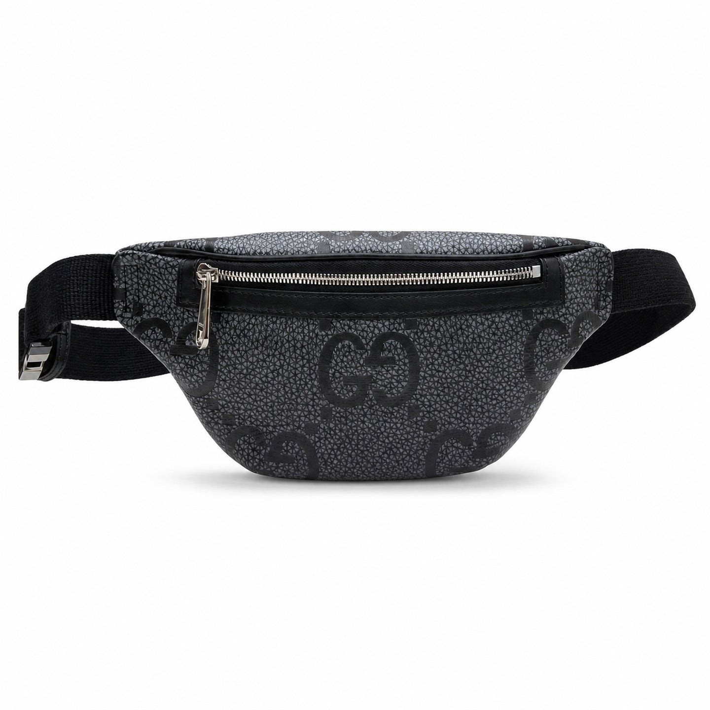 Gucci Small Cotton Leather Black Gray Suitcase