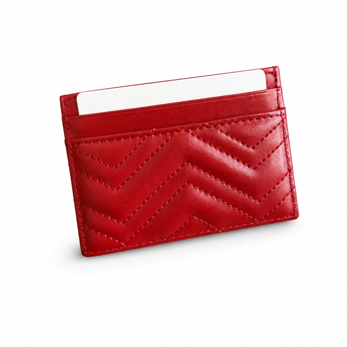 Gucci GG Marmont Small Quilted Matelasse Leather Beige Red Handbag