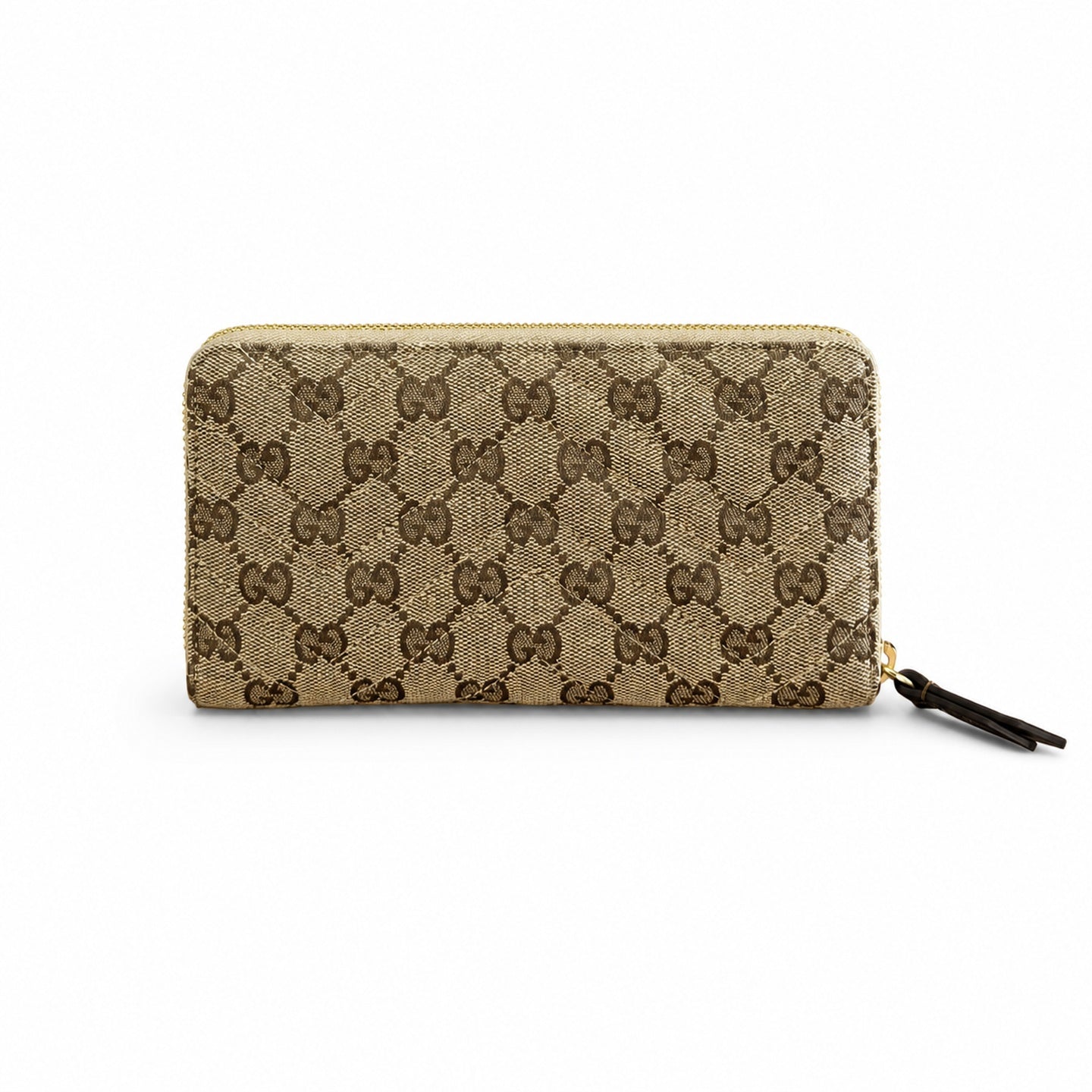 Gucci GG Marmont Canvas Brown Gold Wallet