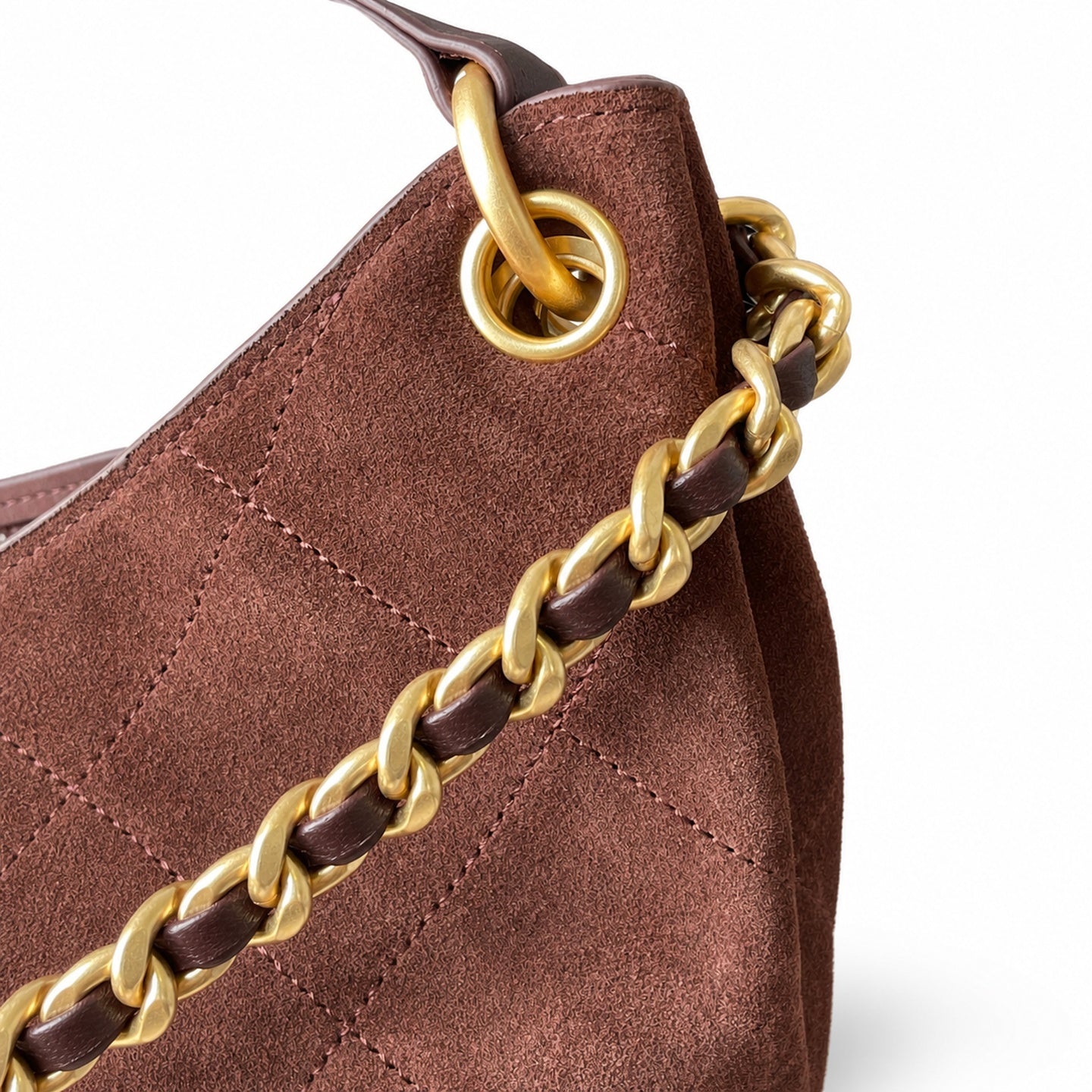 Chanel 25 Suede Leather Bag