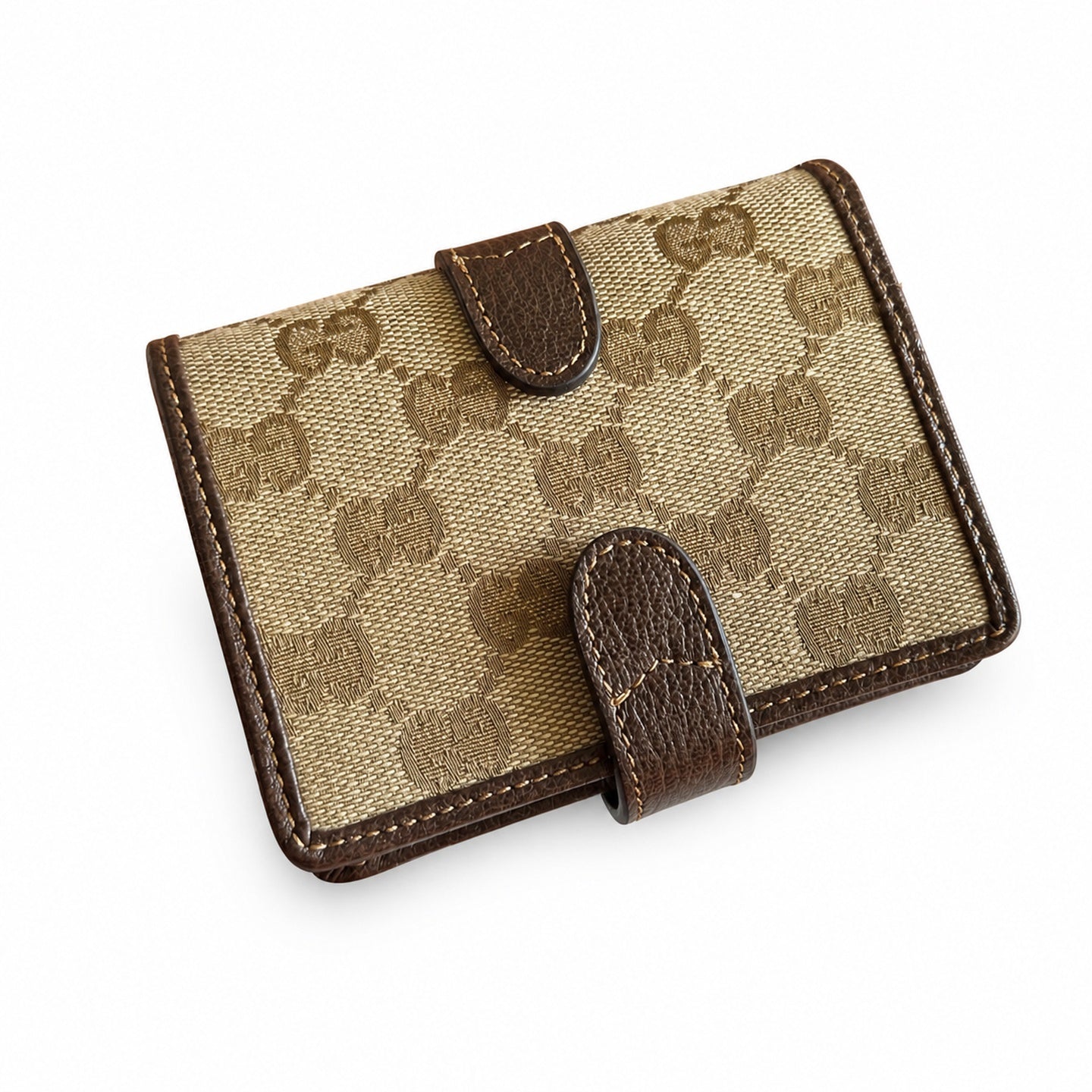 Gucci Jackie 1961 Small Canvas Leather Brown Gold Bag