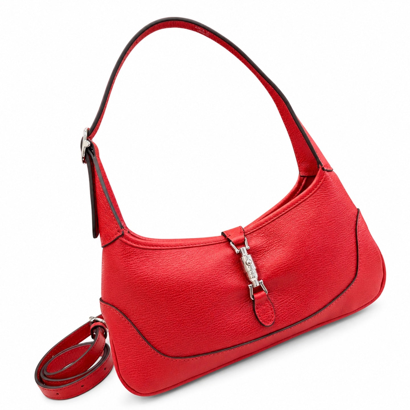 Gucci Leather White Red Gold Bag