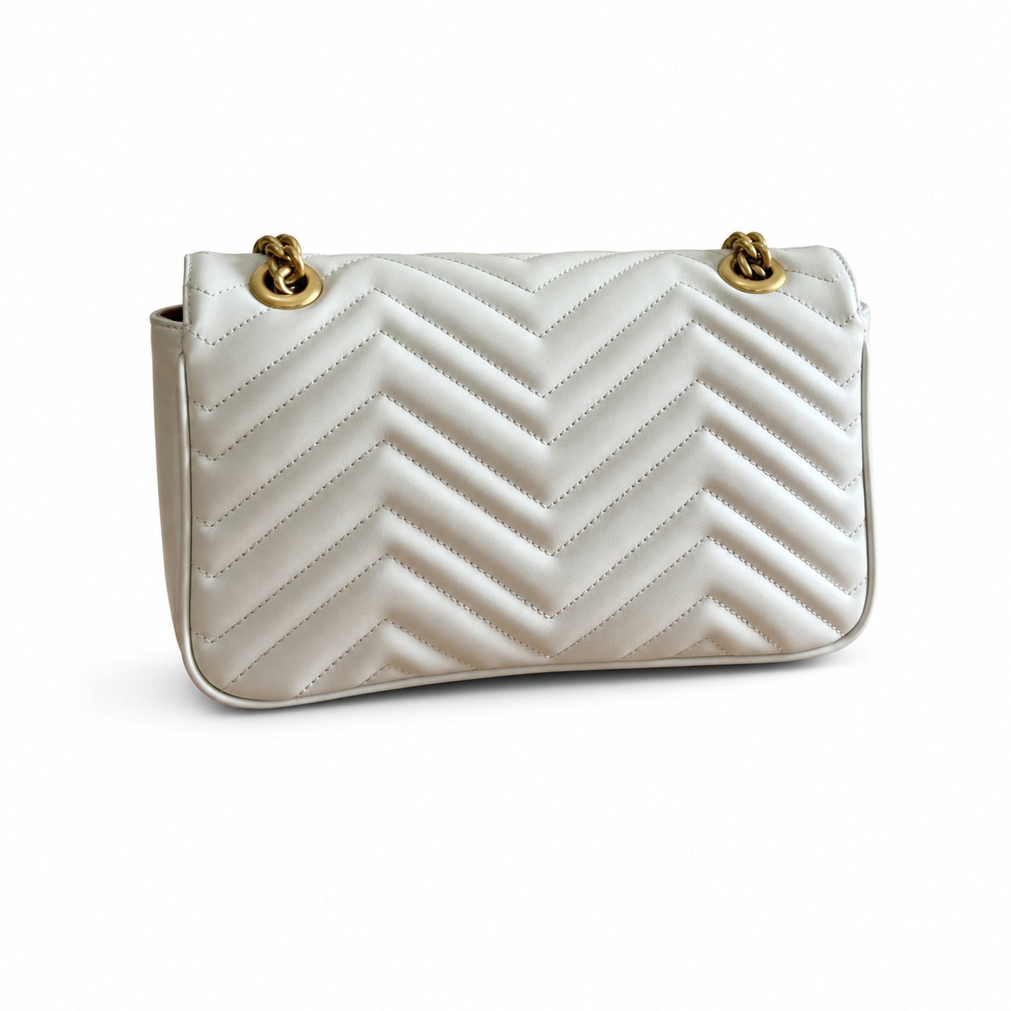 Gucci GG Marmont Leather Gray Handbag