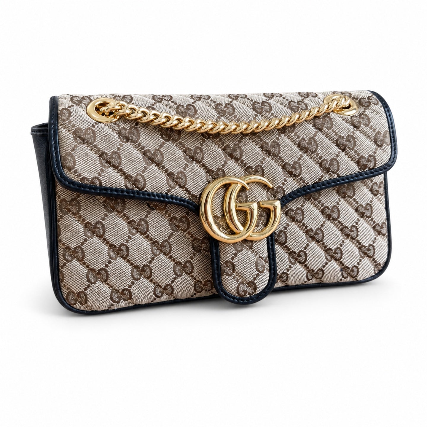 Gucci GG Marmont Leather Brown Bag