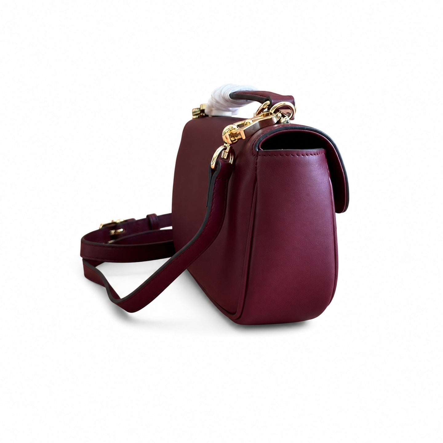 Gucci Horsebit 1955 Small Cotton Canvas Leather Beige Brown Gold Handbag