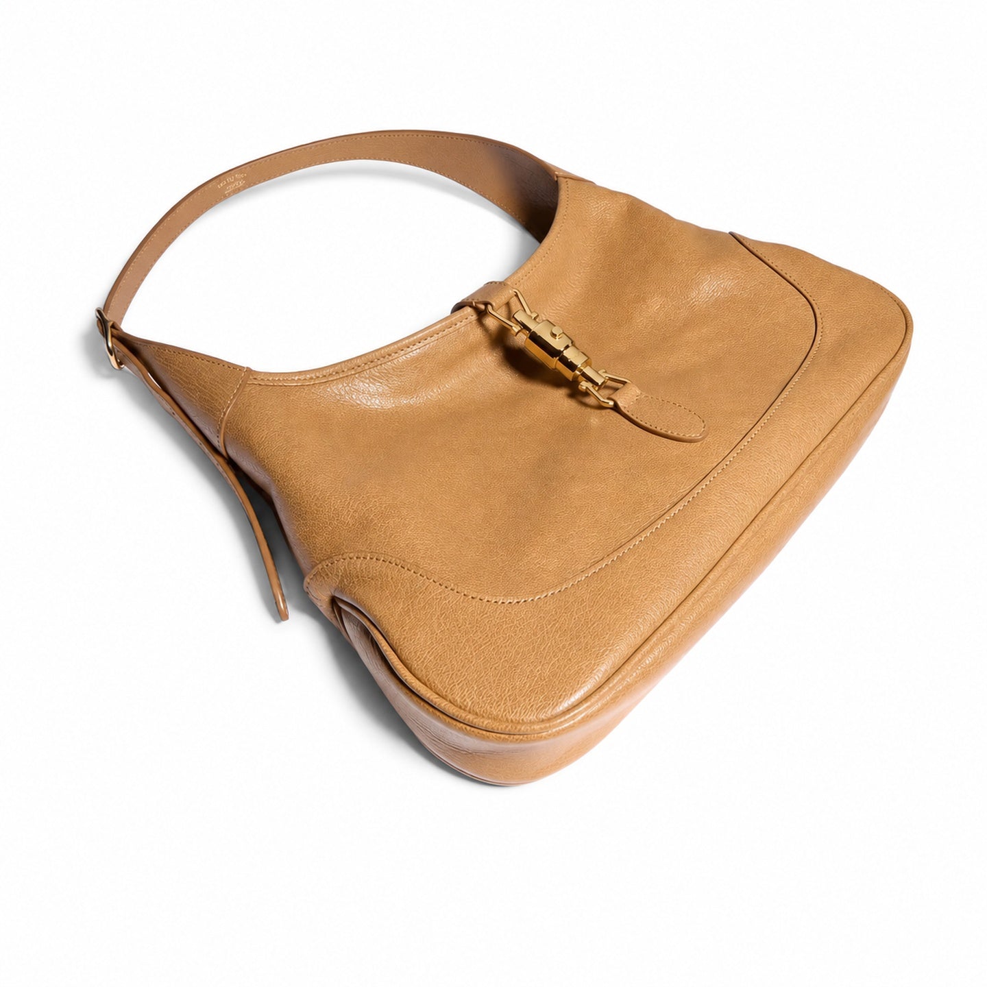 Gucci Leather Beige Gold Bag
