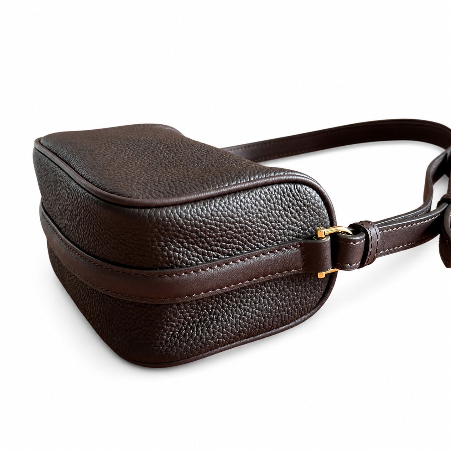Gucci Horsebit Mini Cotton Leather Brown Green Gold Bag